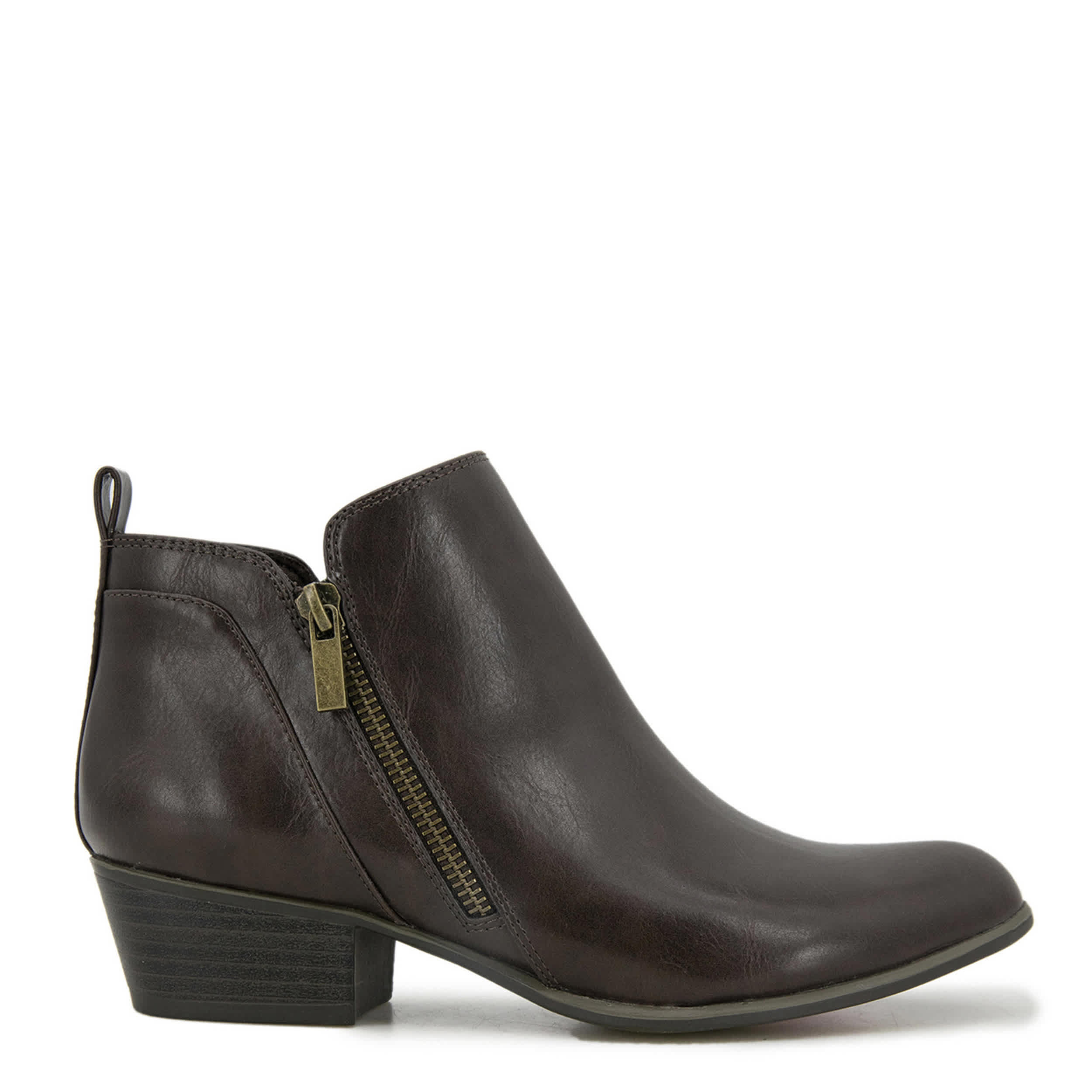 ESPRIT-WOMENS TIMBER ANKLE BOOT-DARK BROWN & 