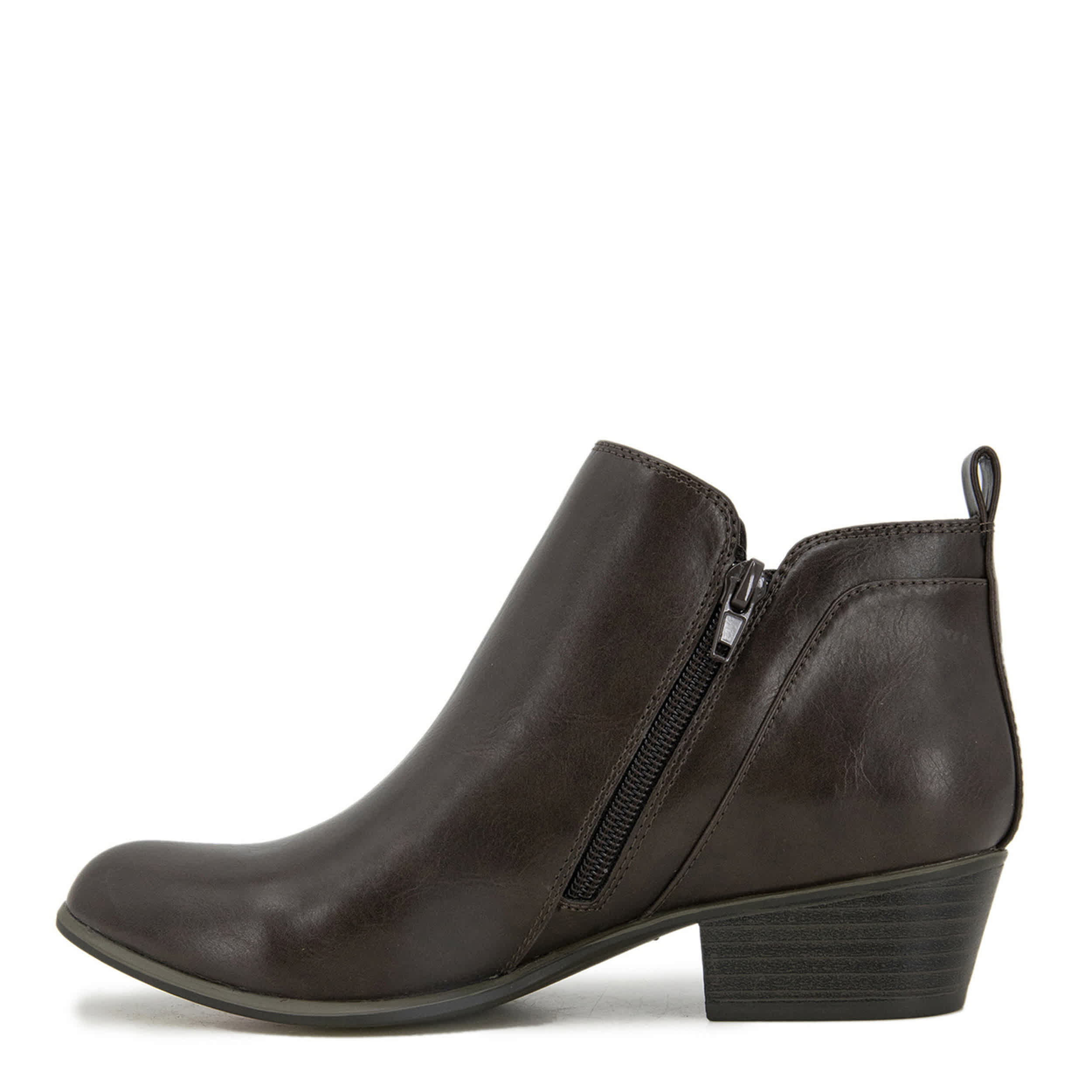 ESPRIT-WOMENS TIMBER ANKLE BOOT-DARK BROWN & 