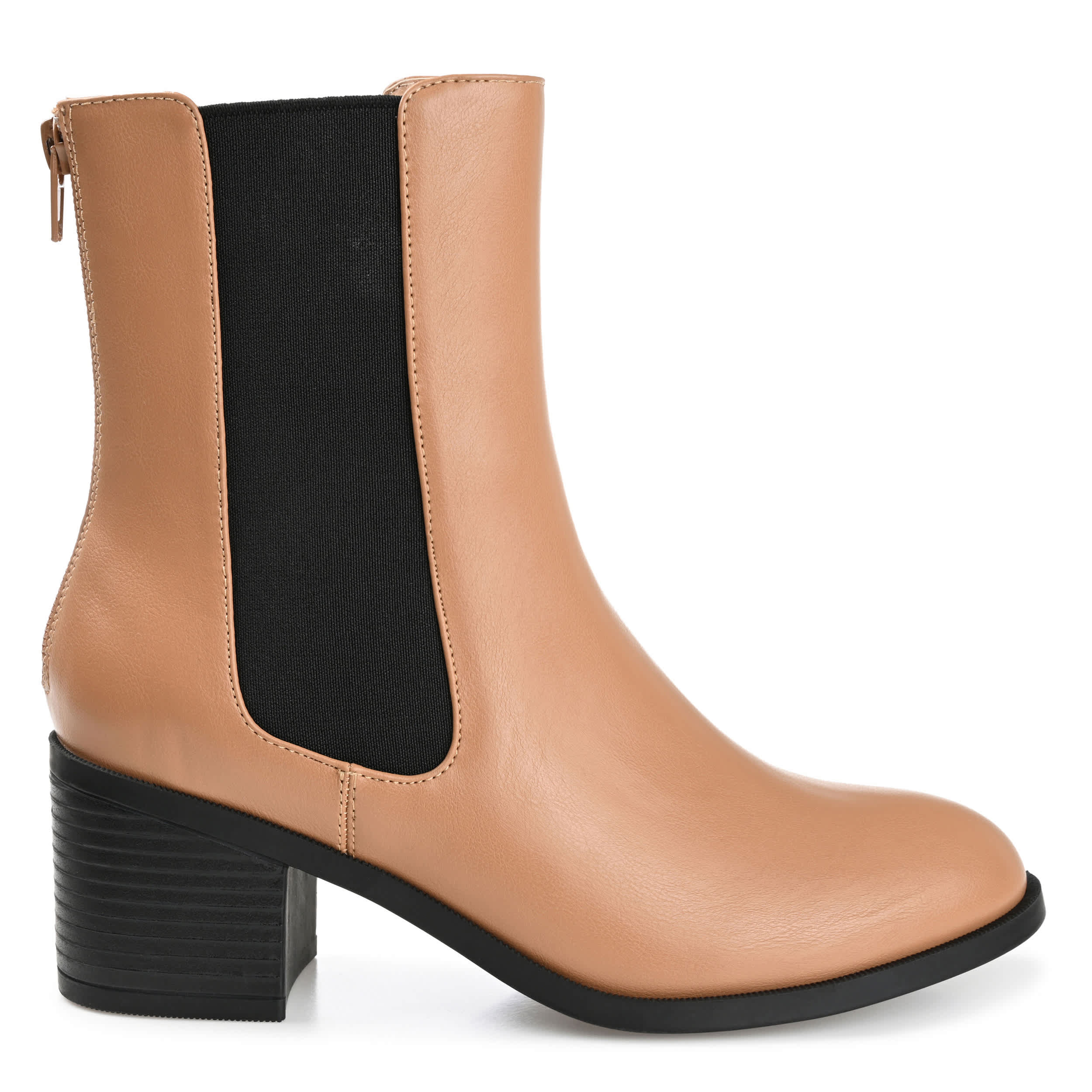 JOURNEE COLLECTION-WOMENS TAYSHIA ANKLE BOOT-TAN & 