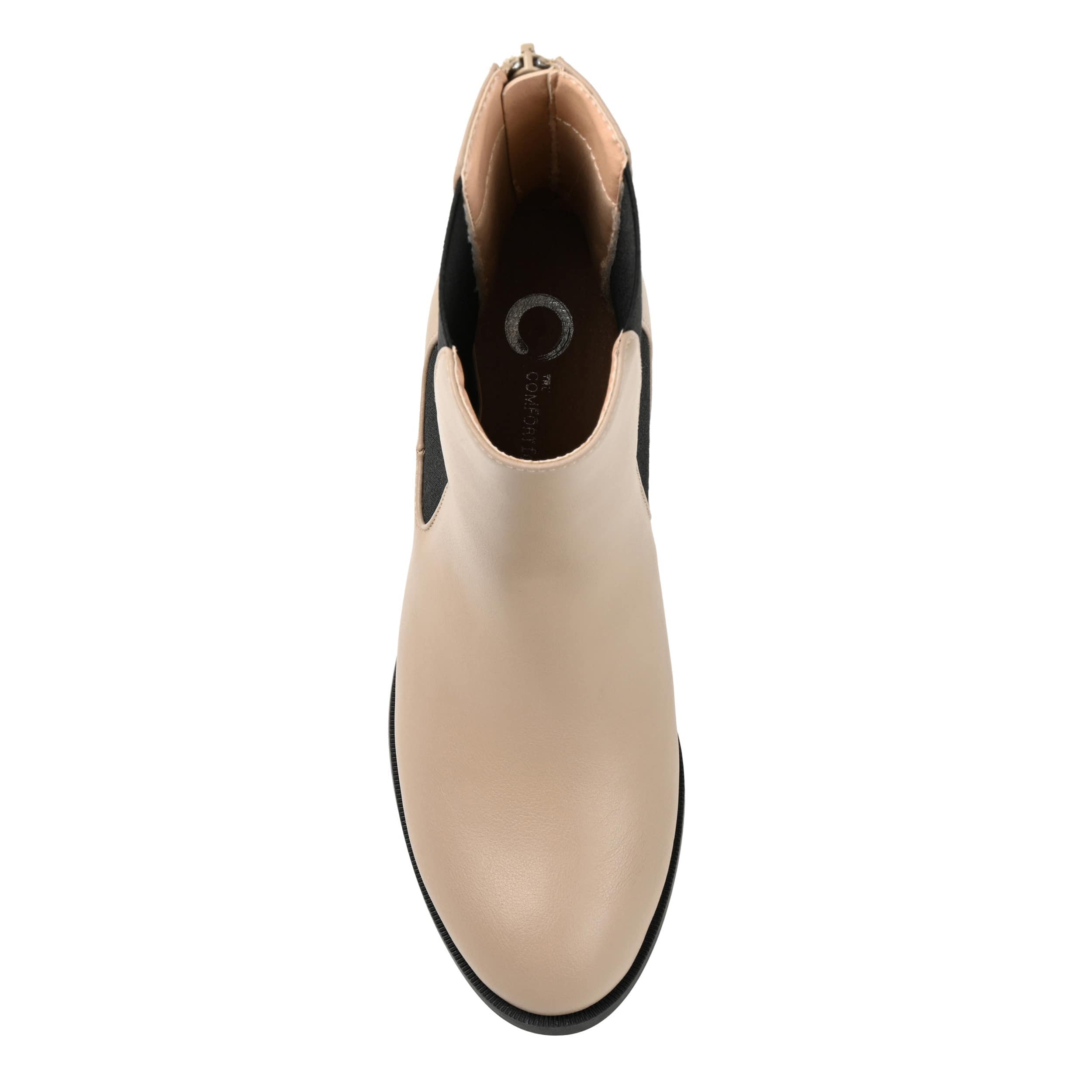 JOURNEE COLLECTION-WOMENS TAYSHIA ANKLE BOOT-TAUPE & 