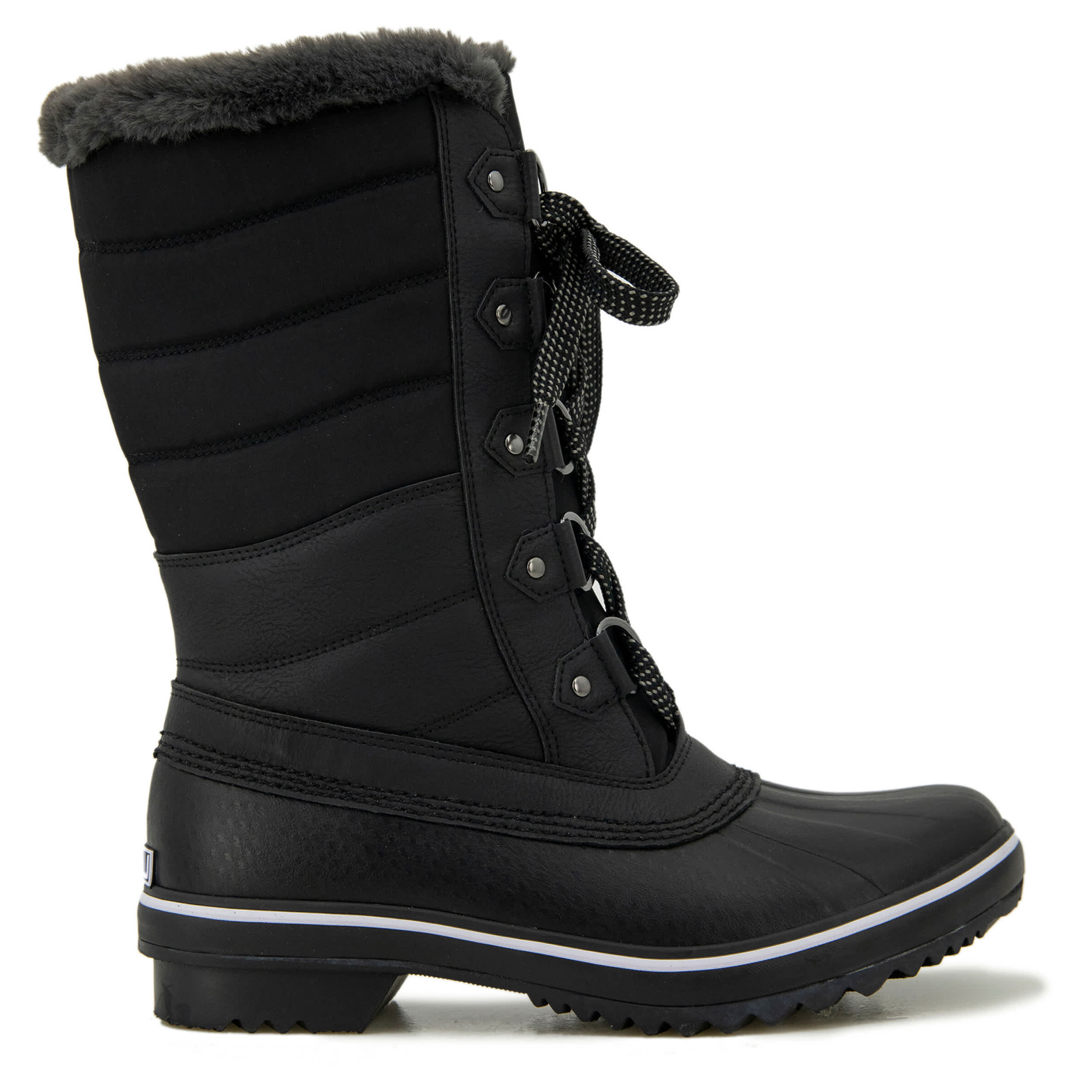 JBU-WOMENS SIBERIA WATER RESISTANT BOOT-BLACK & 