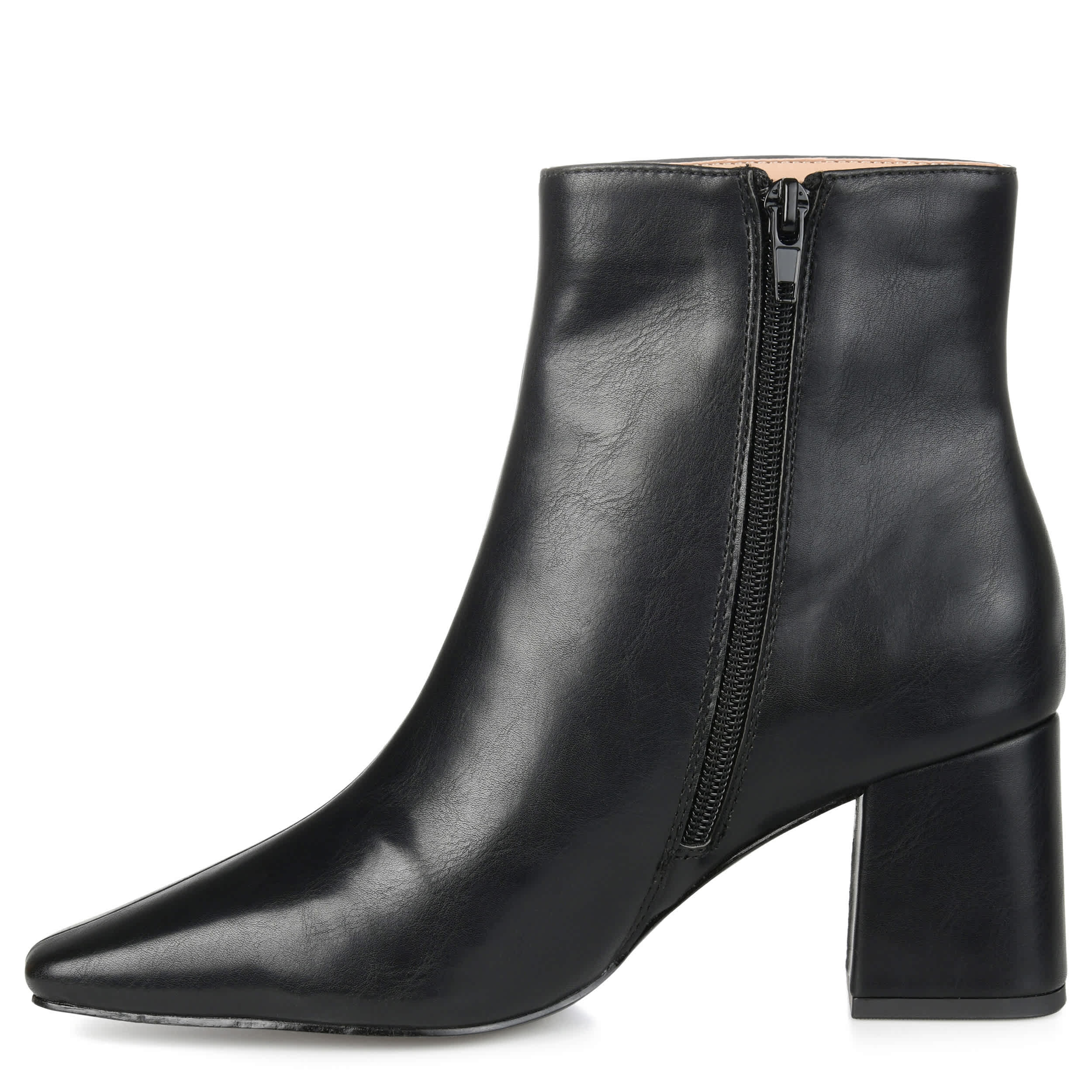 JOURNEE COLLECTION-WOMENS HAYLINN WIDE ANKLE BOOT-BLACK & 
