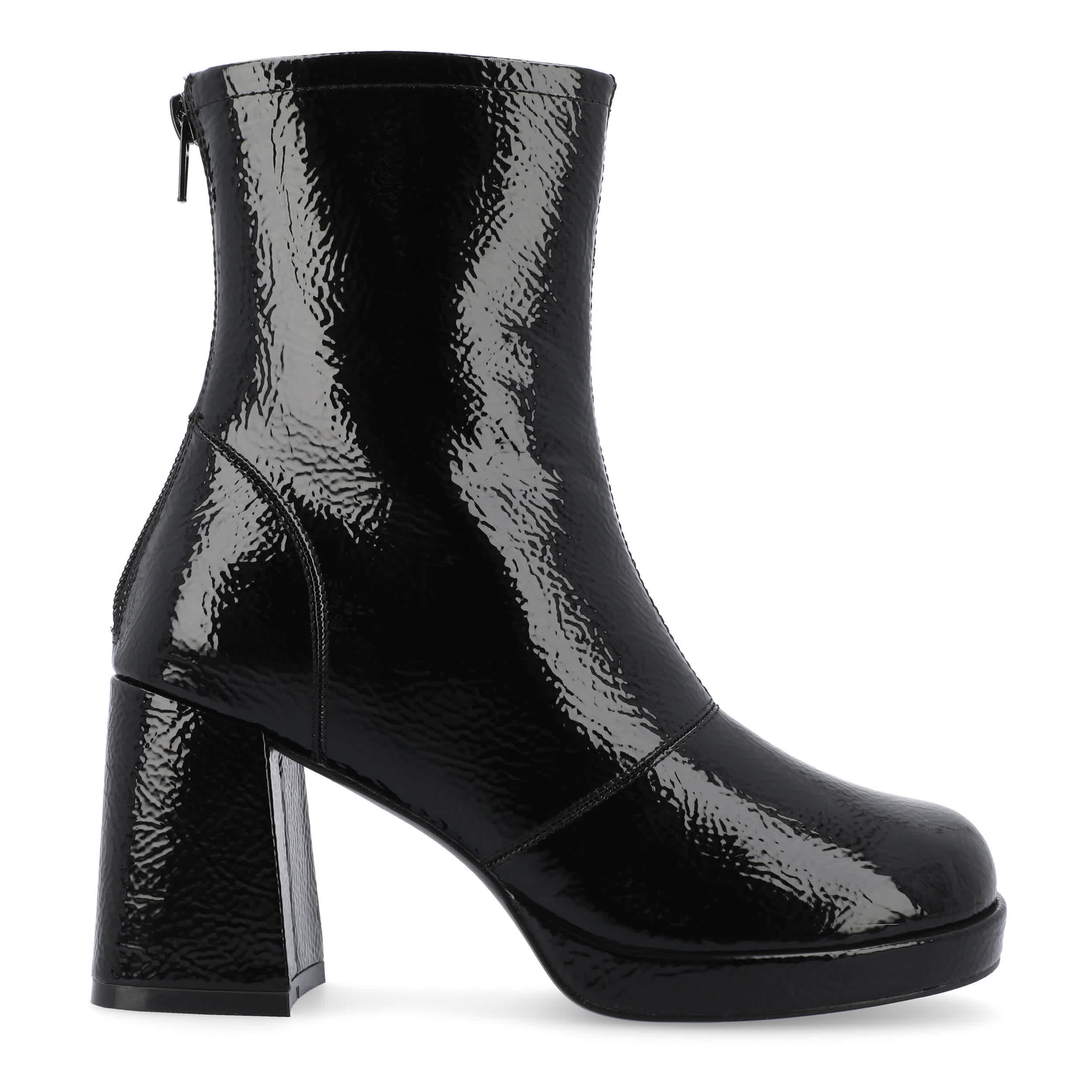 JOURNEE COLLECTION-WOMENS AYLANI ANKLE BOOT-BLACK & 
