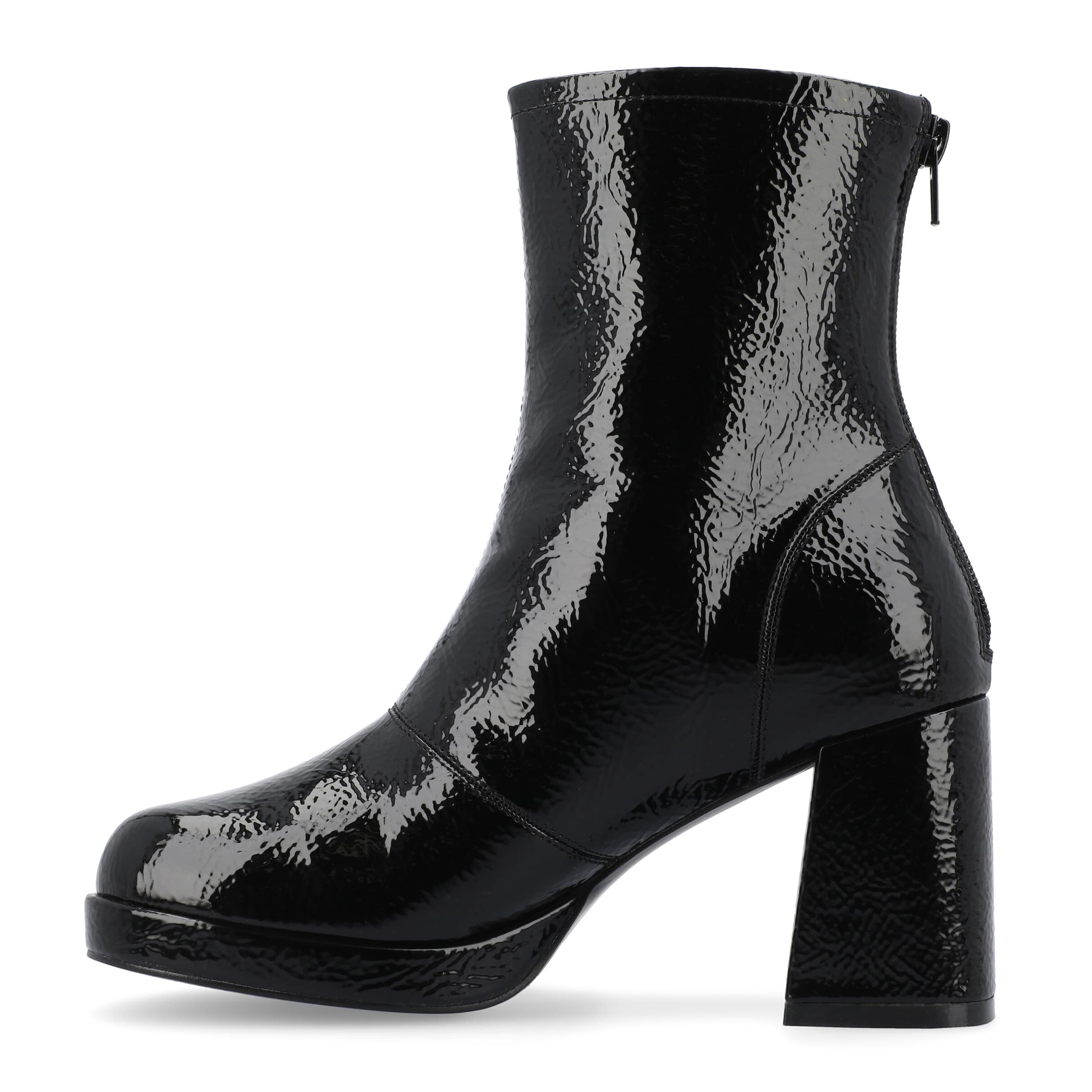 JOURNEE COLLECTION-WOMENS AYLANI ANKLE BOOT-BLACK & 