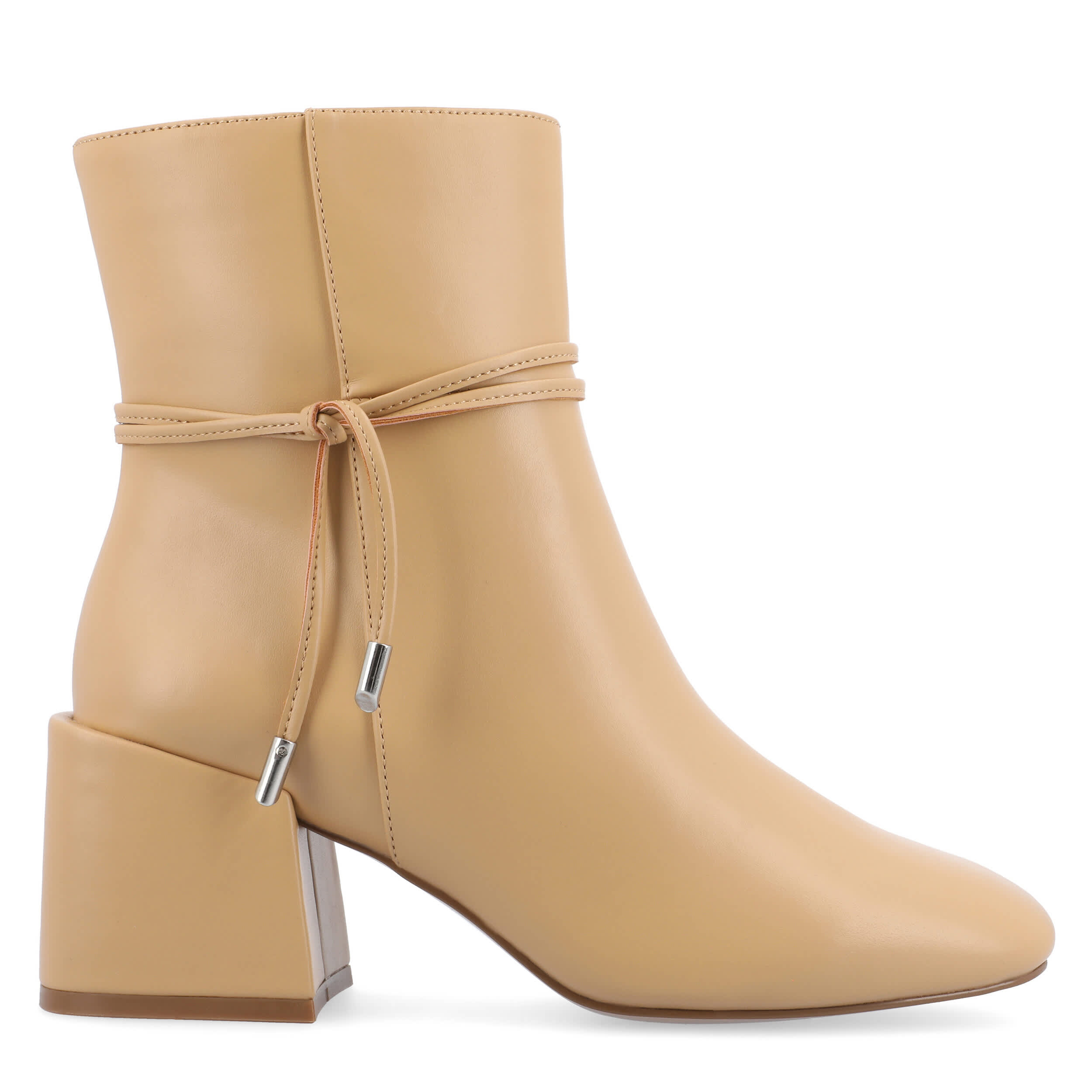 JOURNEE COLLECTION-WOMENS BEVERLEY WIDE ANKLE BOOT-TAN & 
