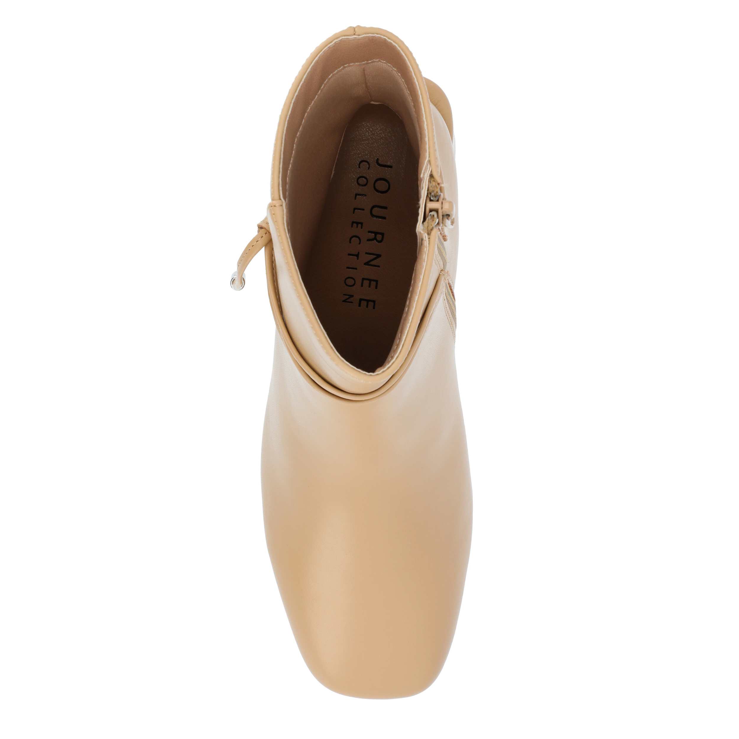 JOURNEE COLLECTION-WOMENS BEVERLEY WIDE ANKLE BOOT-TAN & 