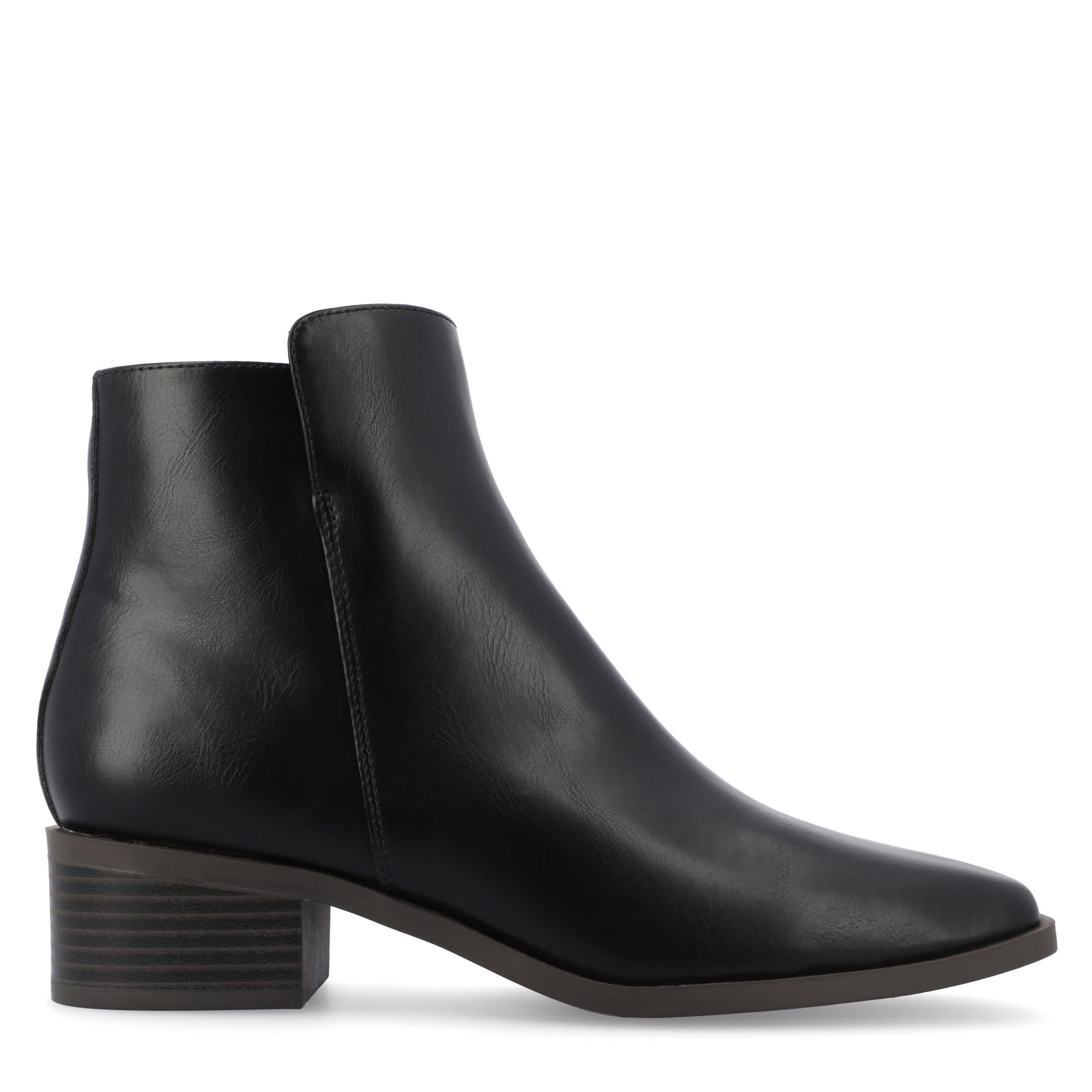 JOURNEE COLLECTION-WOMENS CAPPRI ANKLE BOOT-BLACK & 