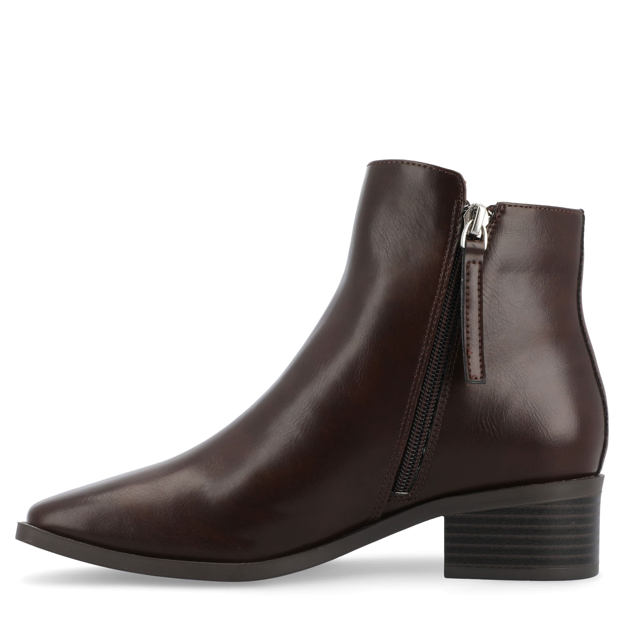 JOURNEE COLLECTION-WOMENS CAPPRI ANKLE BOOT-BROWN & 