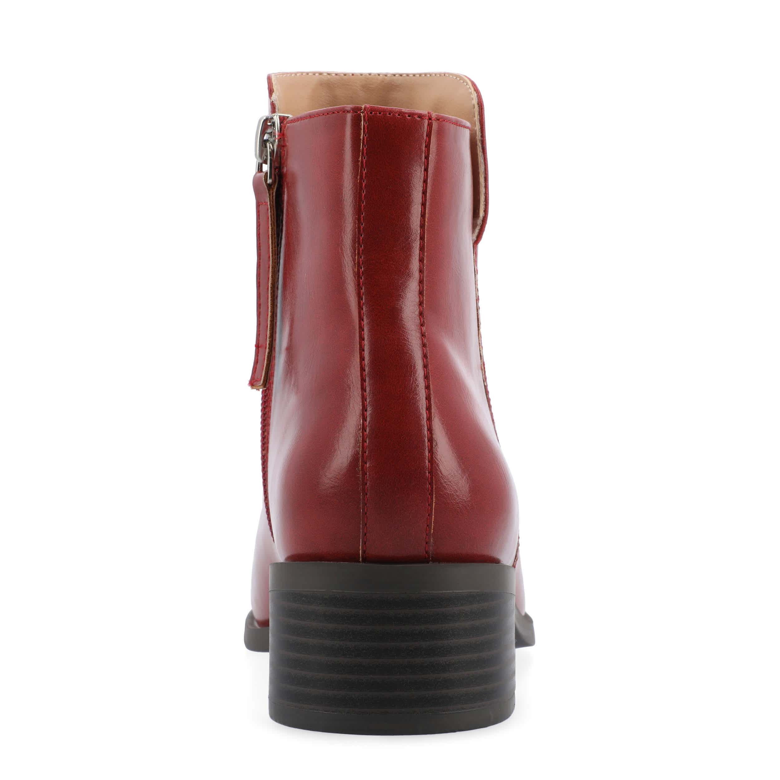 JOURNEE COLLECTION-WOMENS CAPPRI ANKLE BOOT-RED & 