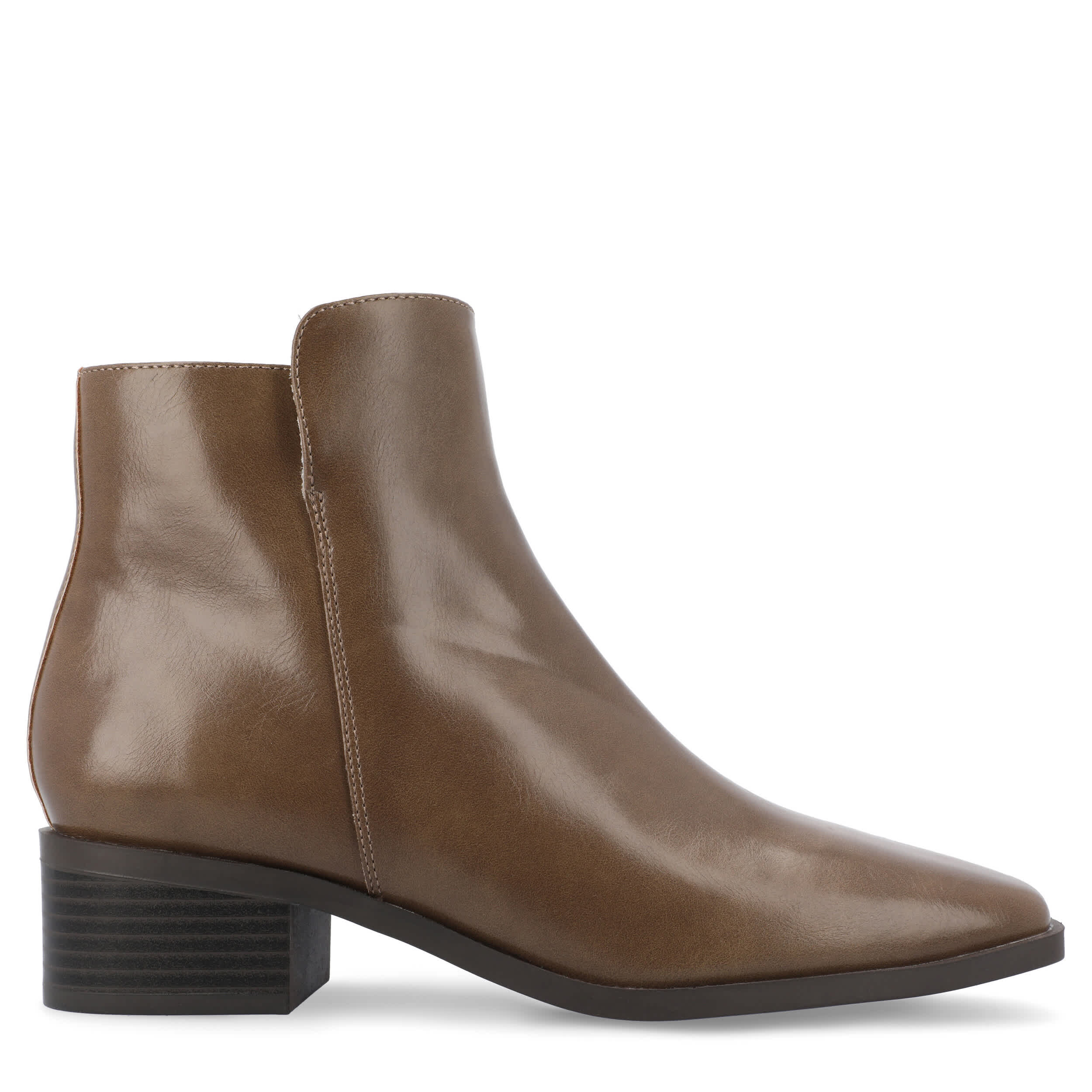 JOURNEE COLLECTION-WOMENS CAPPRI ANKLE BOOT-TAUPE & 