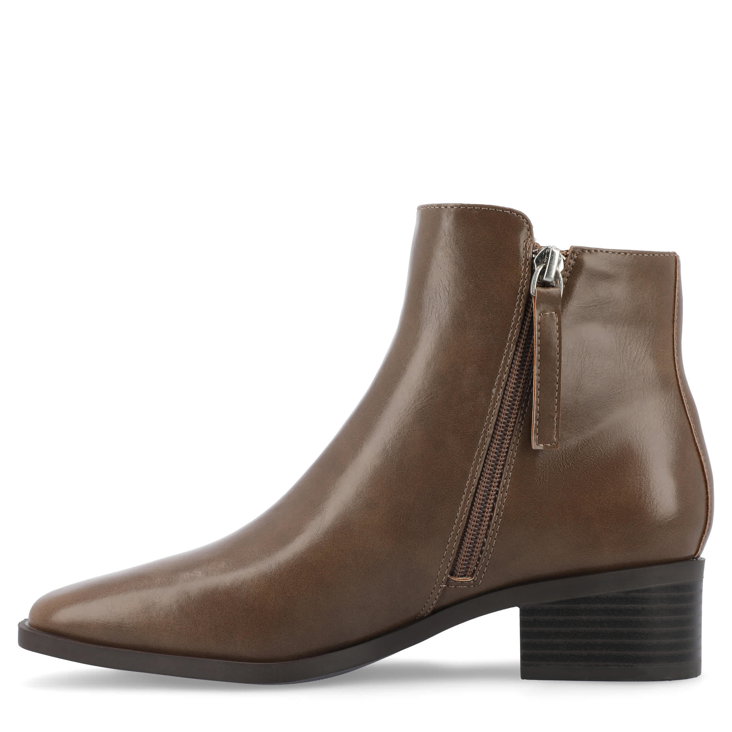 JOURNEE COLLECTION-WOMENS CAPPRI ANKLE BOOT-TAUPE & 