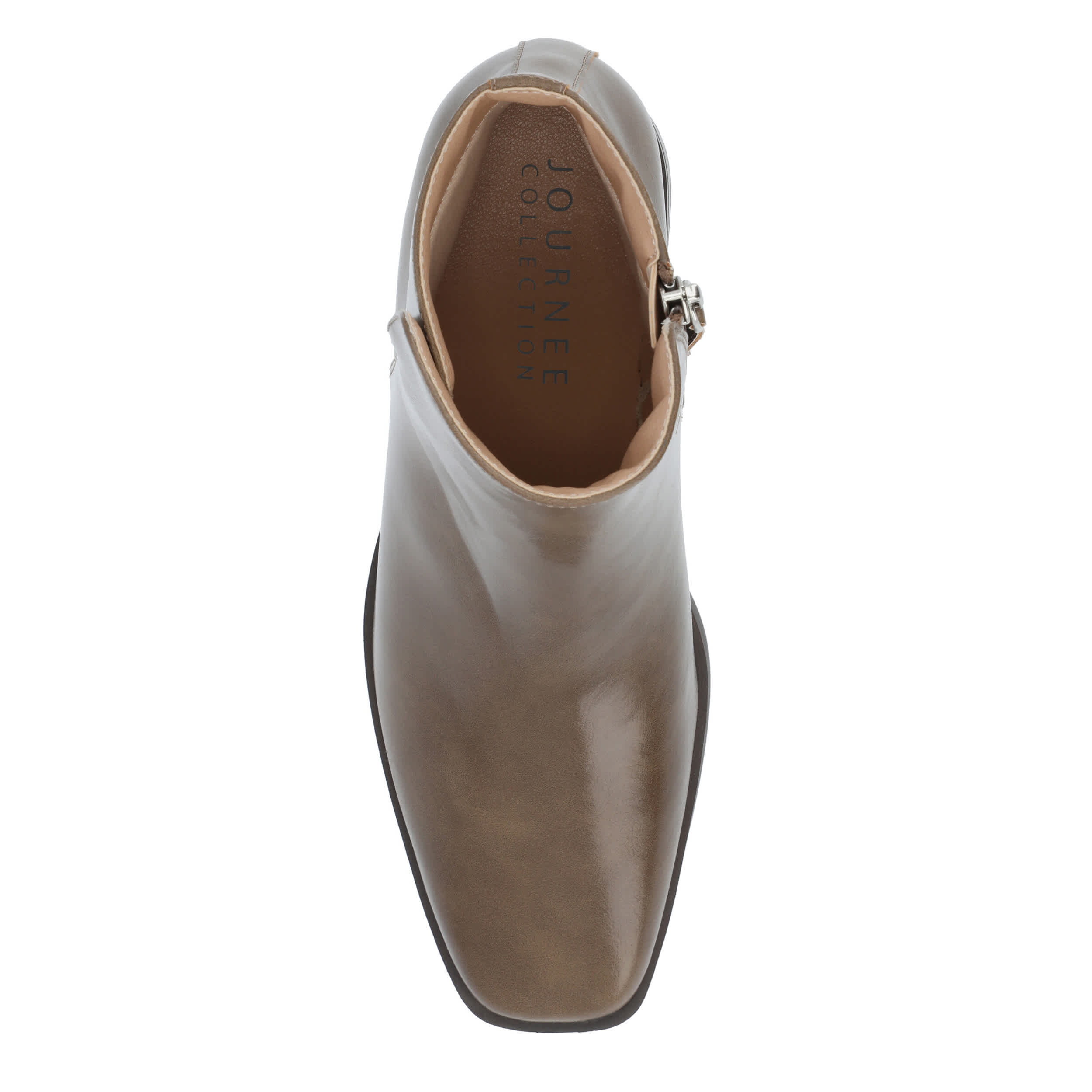 JOURNEE COLLECTION-WOMENS CAPPRI ANKLE BOOT-TAUPE & 