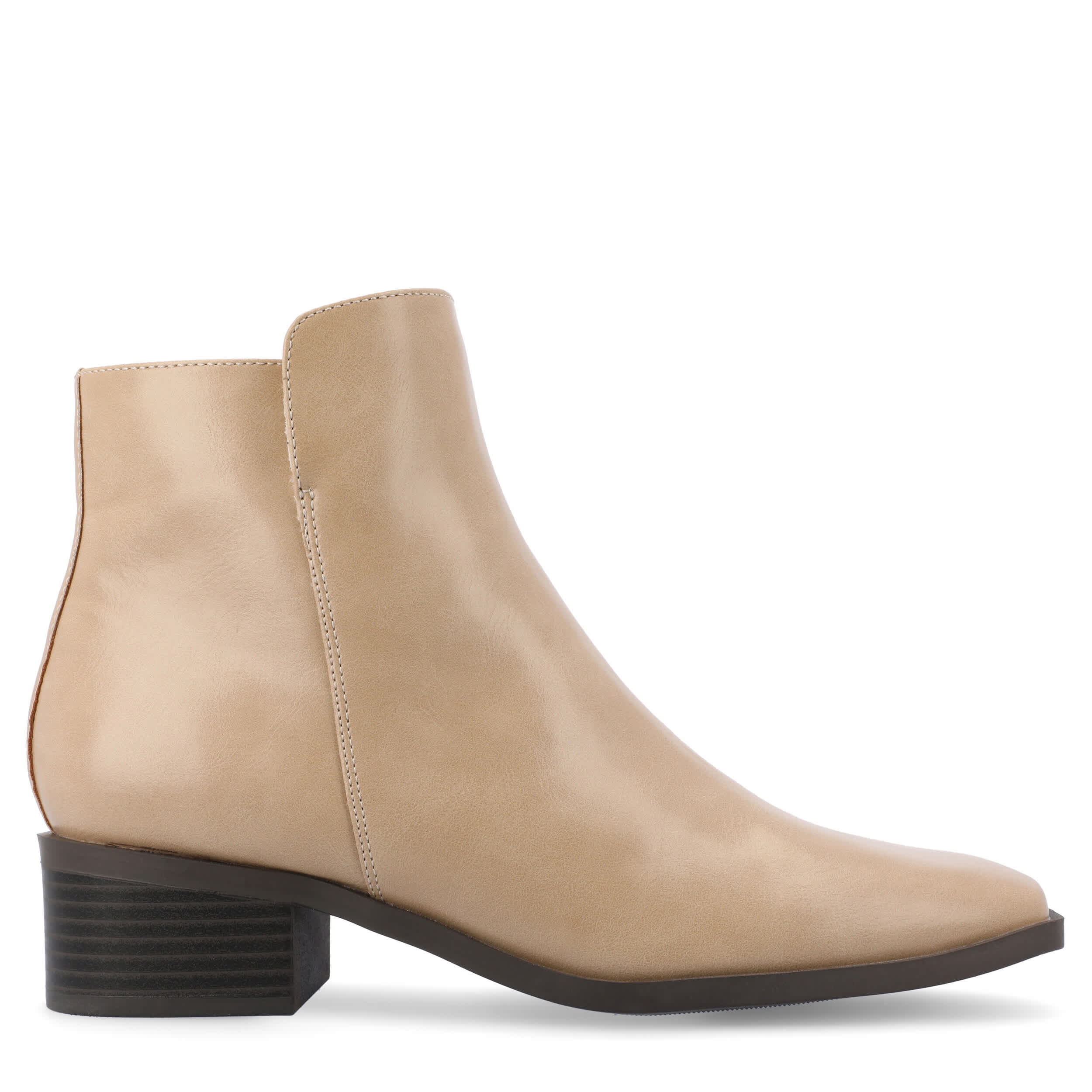 JOURNEE COLLECTION-WOMENS CAPPRI ANKLE BOOT-TAN & 