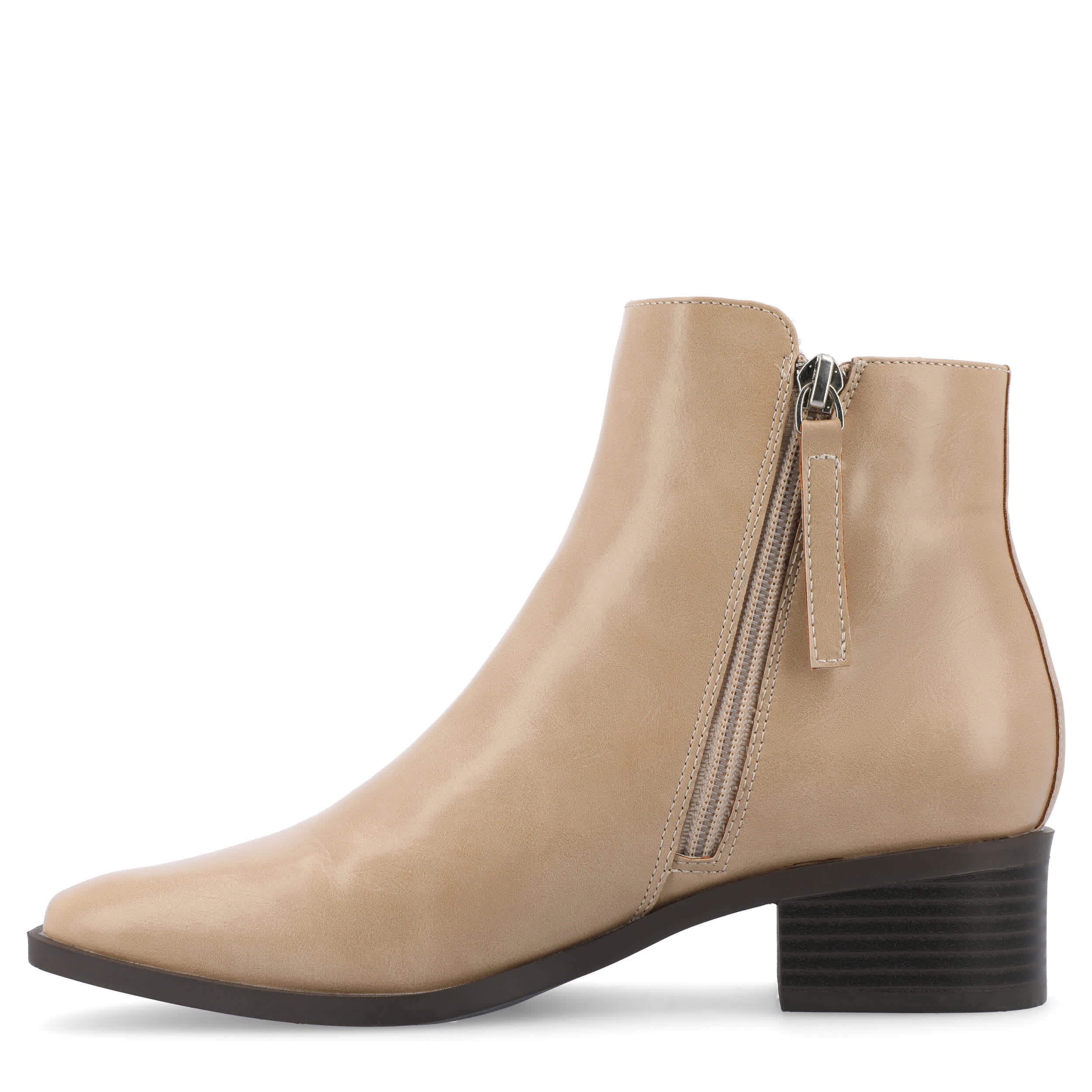 JOURNEE COLLECTION-WOMENS CAPPRI ANKLE BOOT-TAN & 
