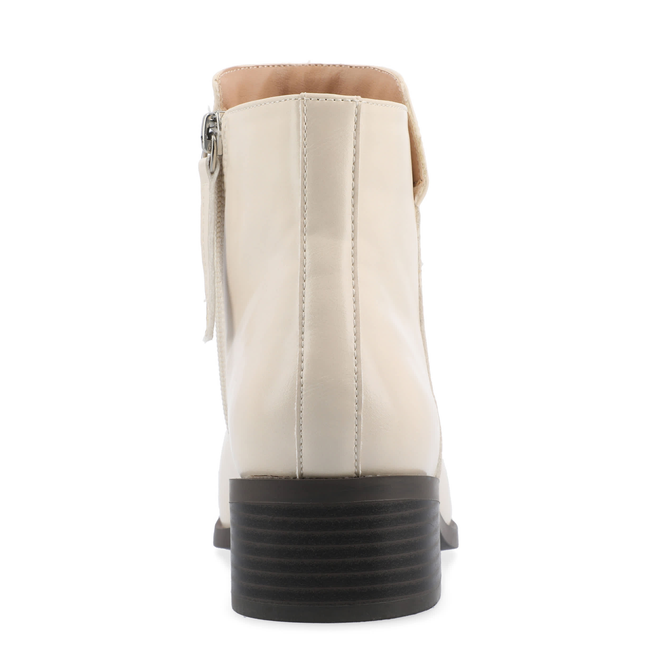 JOURNEE COLLECTION-WOMENS CAPPRI ANKLE BOOT-OFF WHITE & 