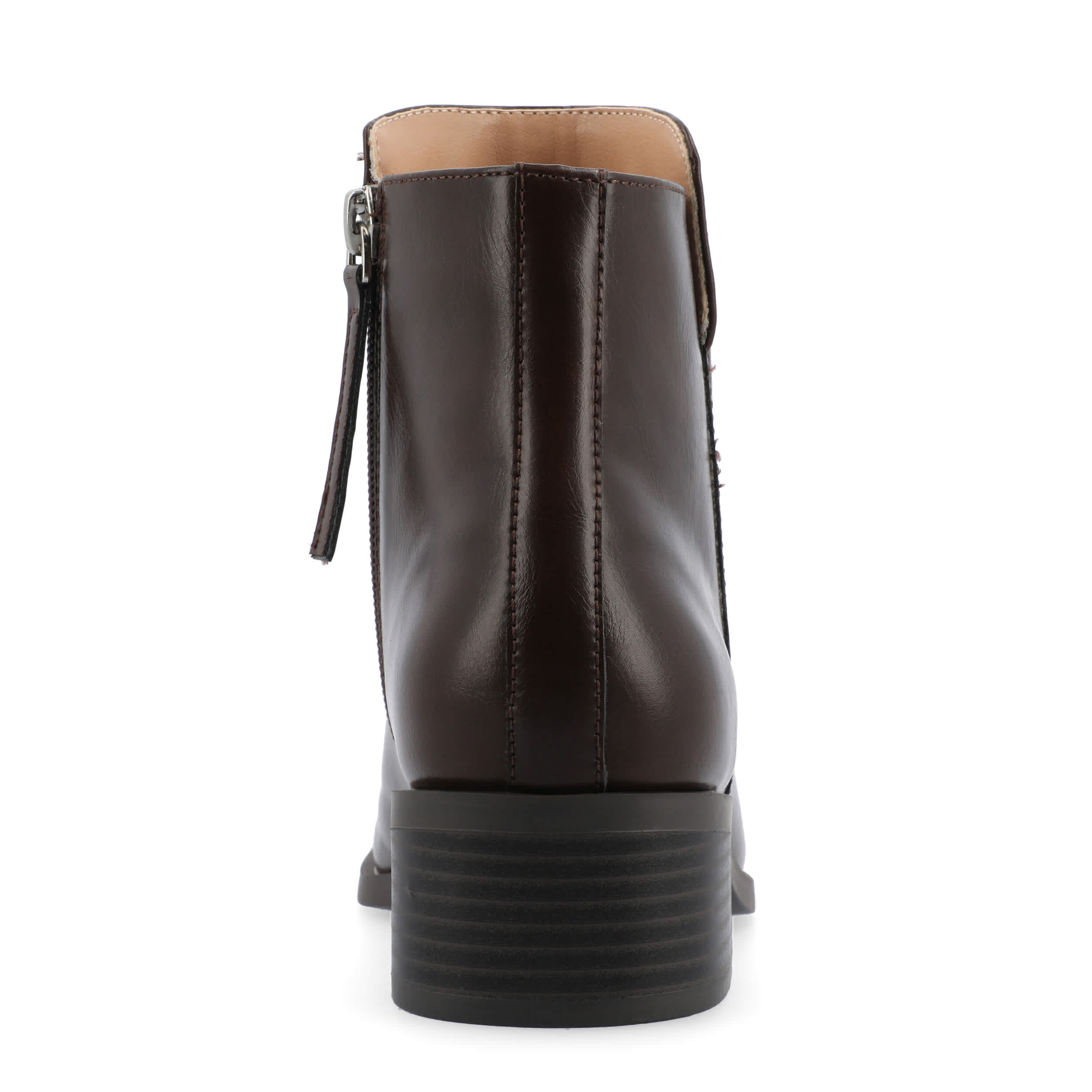 JOURNEE COLLECTION-WOMENS CAPPRI WIDE ANKLE BOOT-BROWN & 
