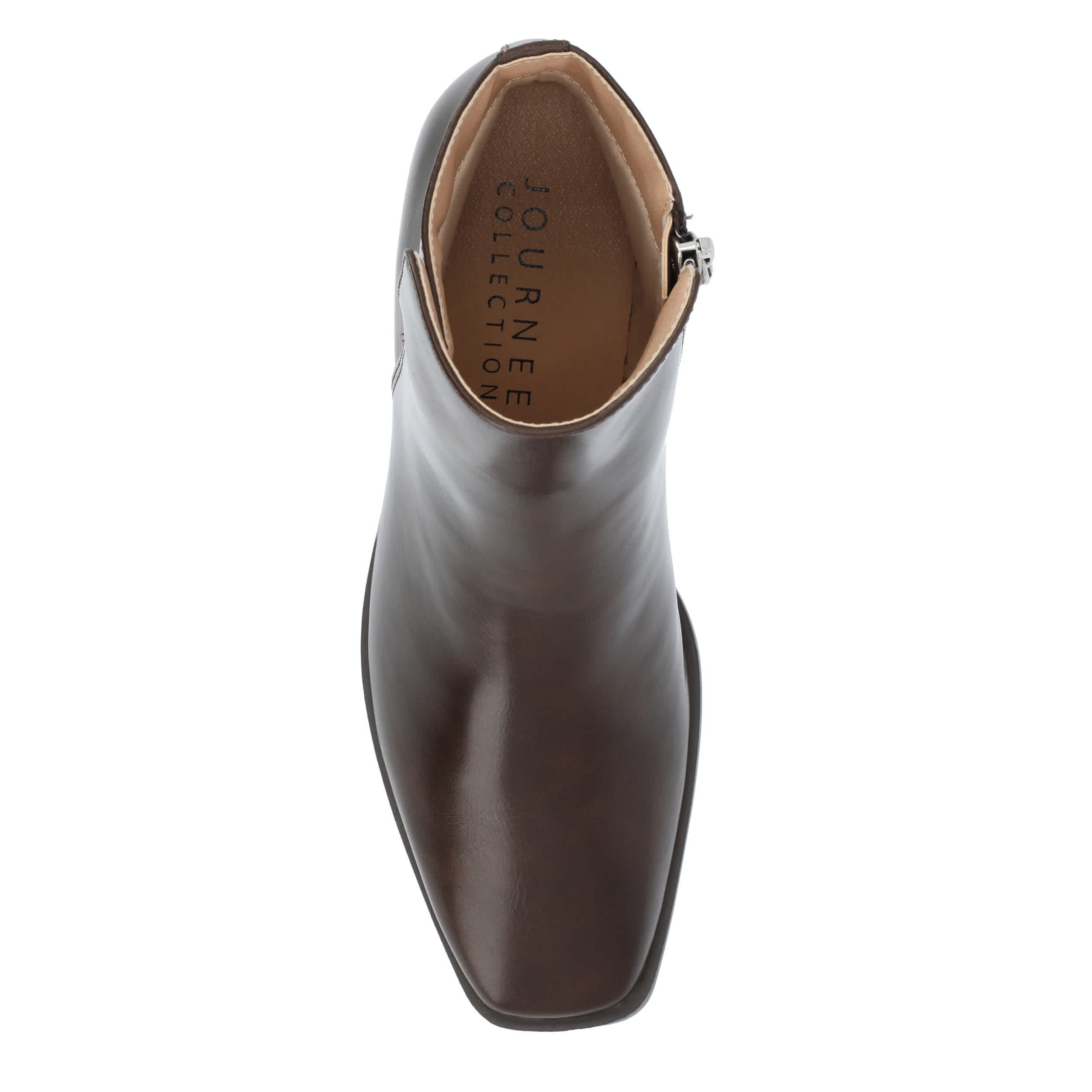 JOURNEE COLLECTION-WOMENS CAPPRI WIDE ANKLE BOOT-BROWN & 