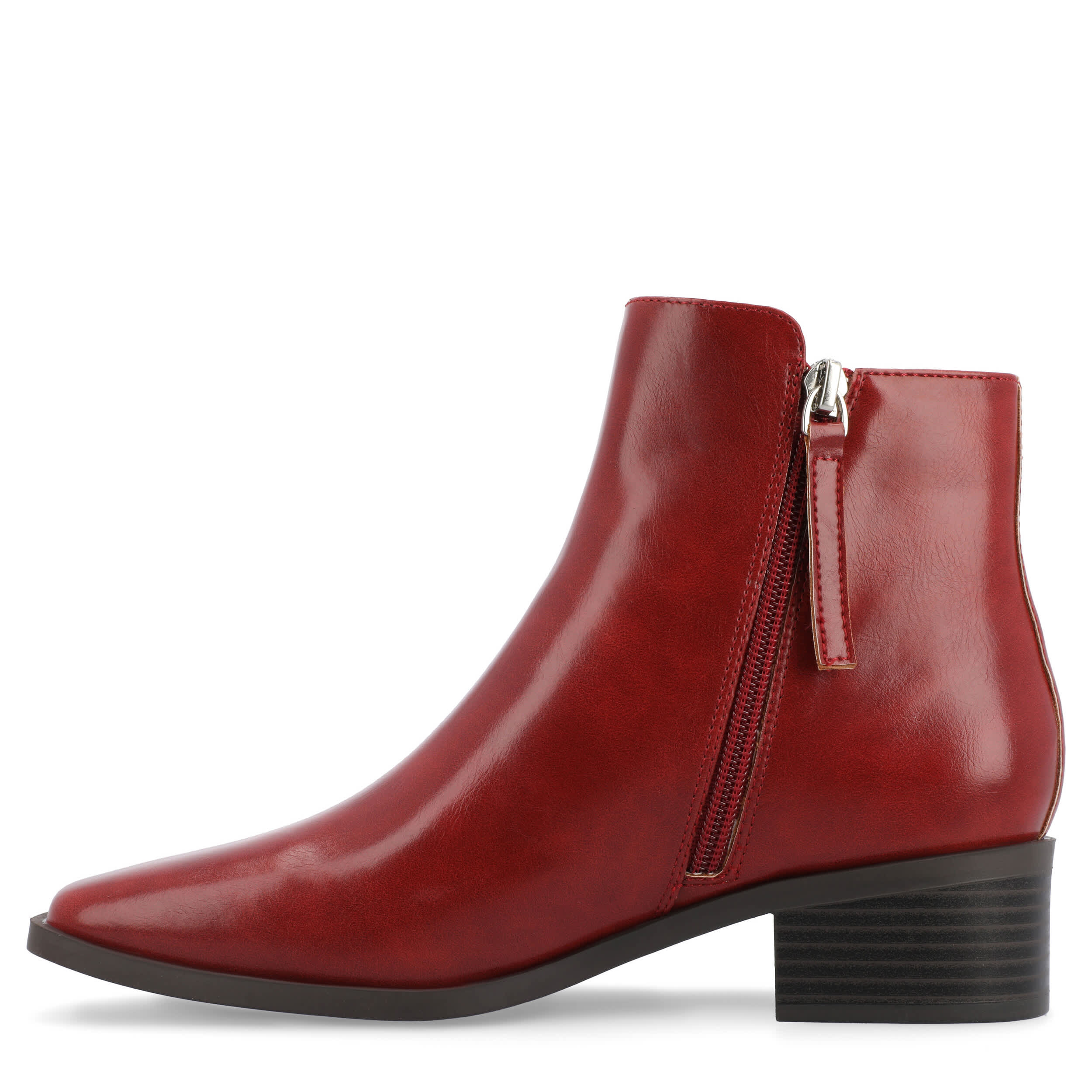 JOURNEE COLLECTION-WOMENS CAPPRI WIDE BOOT-RED & 
