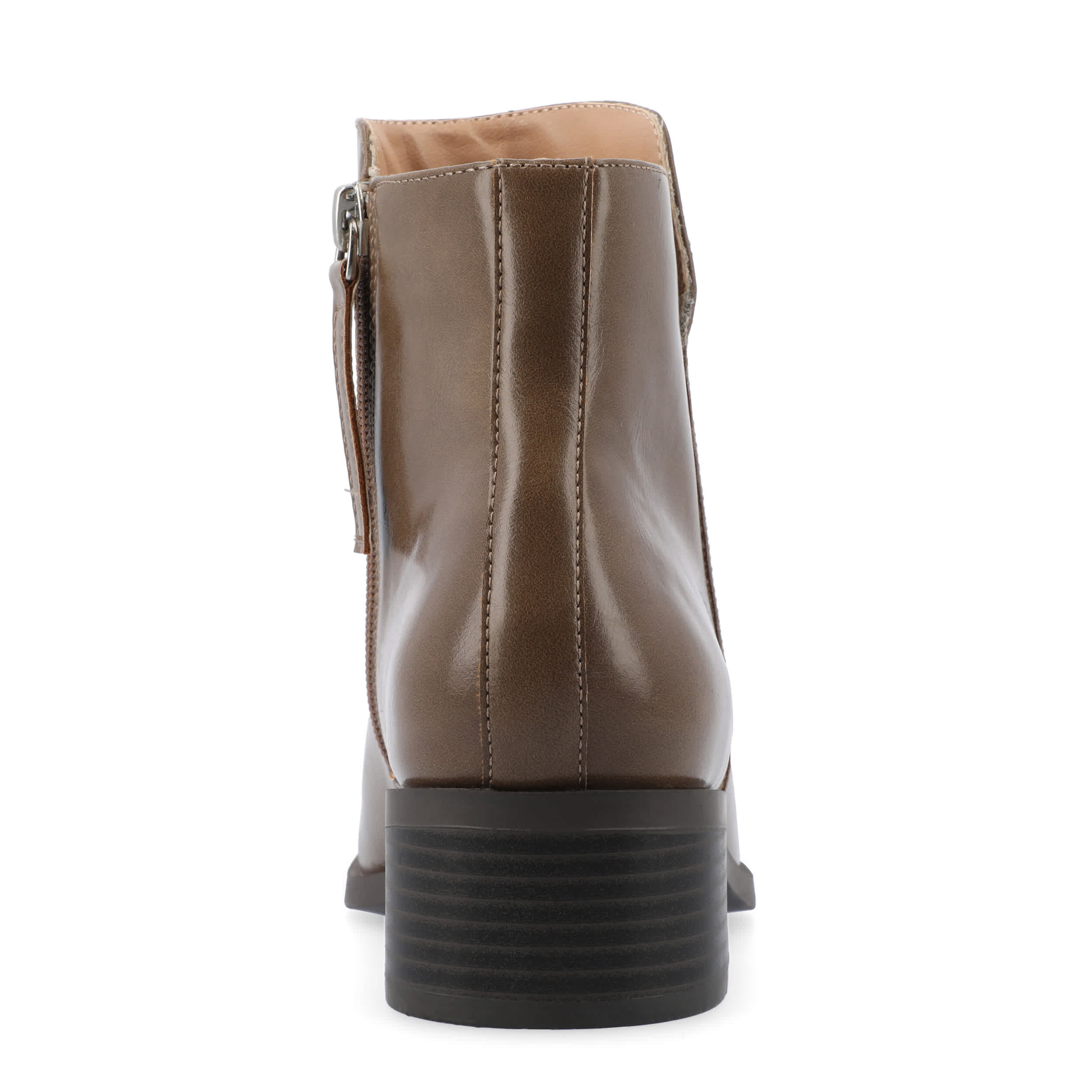 JOURNEE COLLECTION-WOMENS CAPPRI WIDE ANKLE BOOT-TAUPE & 