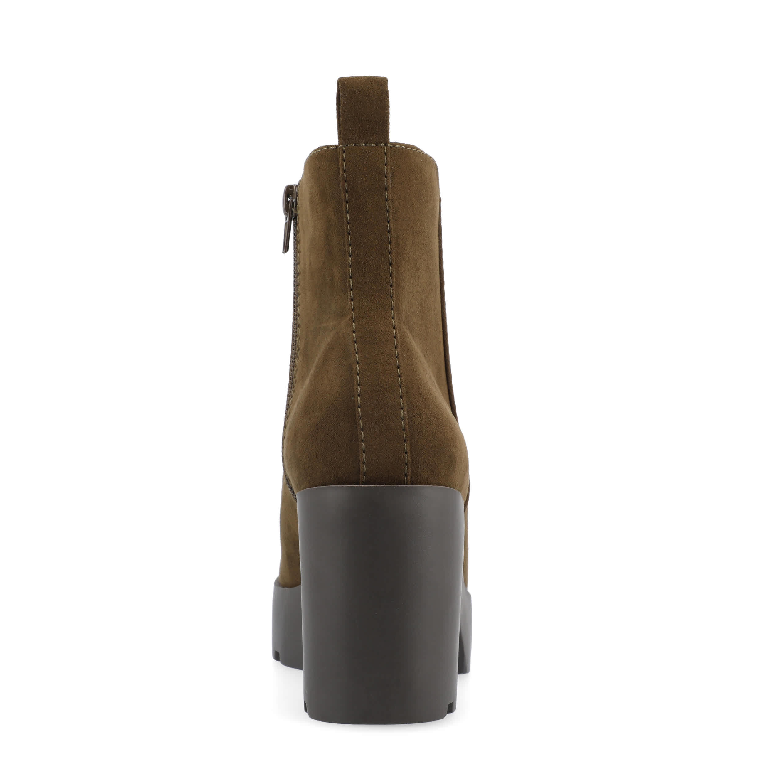 JOURNEE COLLECTION-WOMENS CASSIDY BOOTIE-OLIVE & 