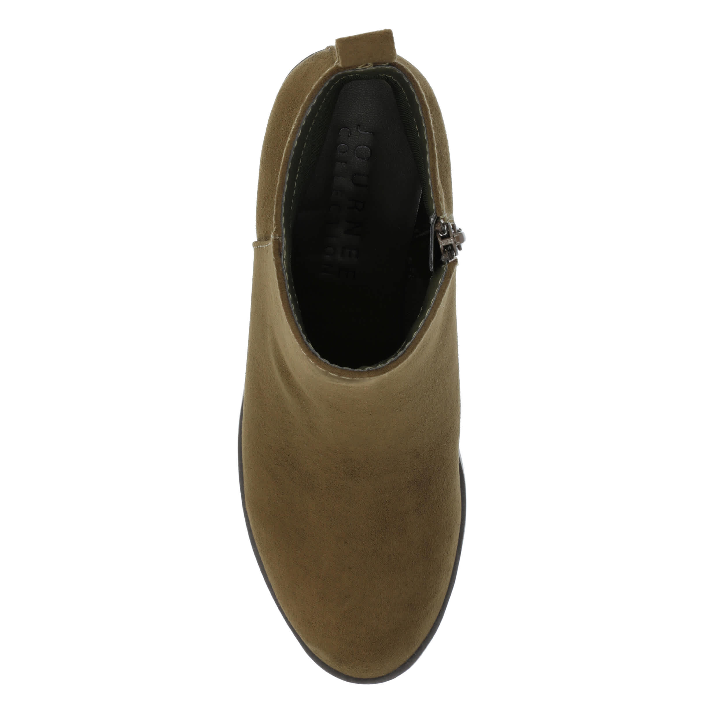 JOURNEE COLLECTION-WOMENS CASSIDY BOOTIE-OLIVE & 