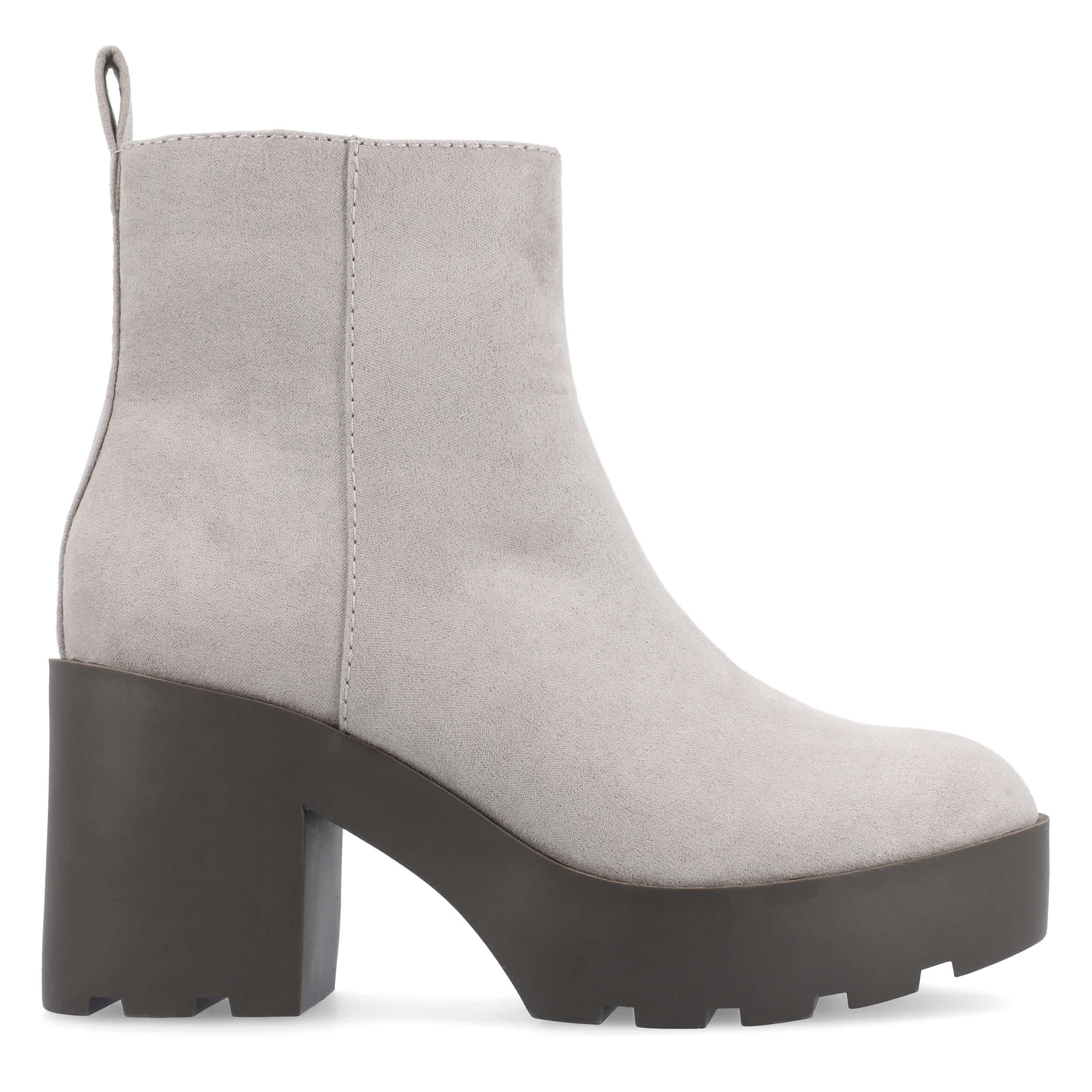 JOURNEE COLLECTION-WOMENS CASSIDY BOOTIE-GREY & 