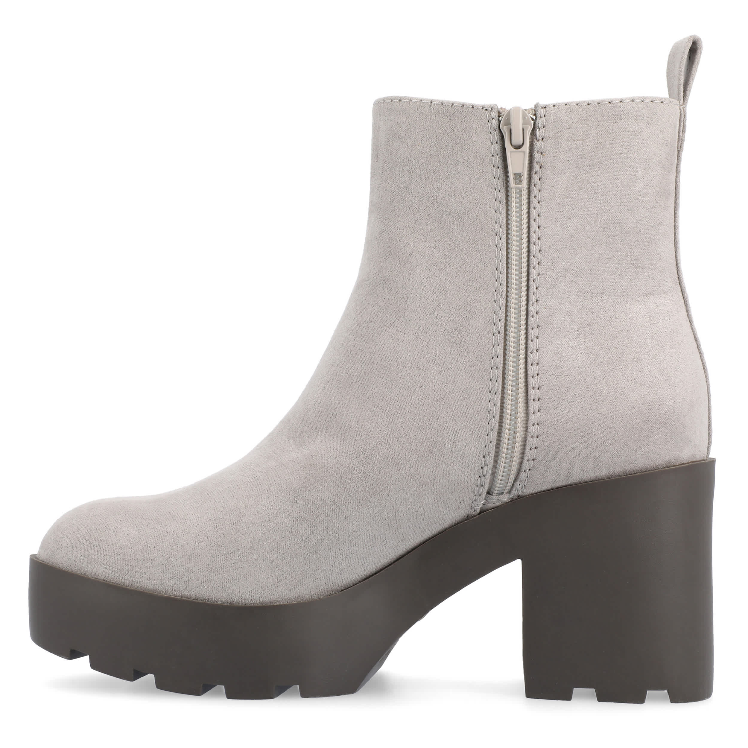 JOURNEE COLLECTION-WOMENS CASSIDY BOOTIE-GREY & 