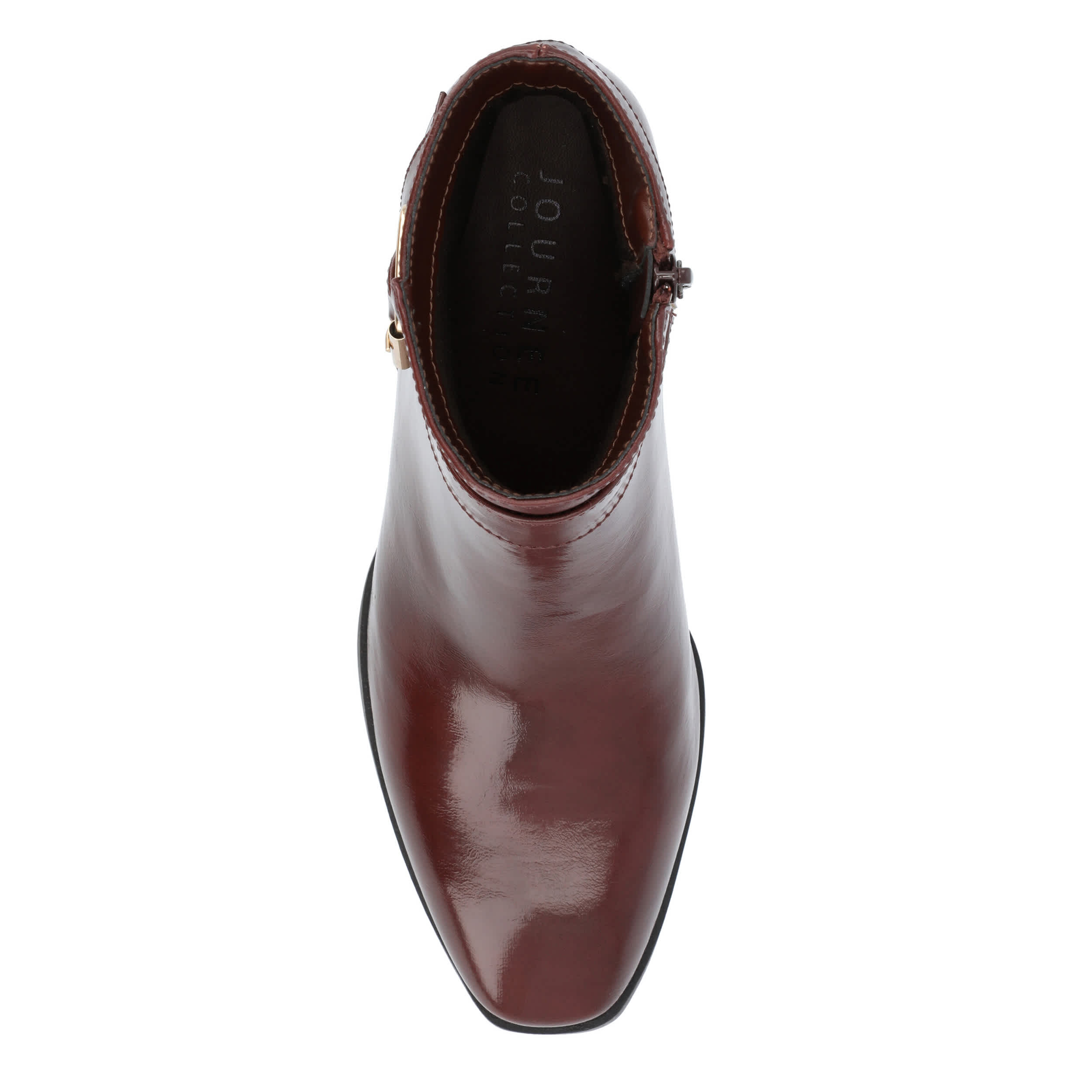 JOURNEE COLLECTION-WOMENS ELLEY BOOTIE-BROWN & 