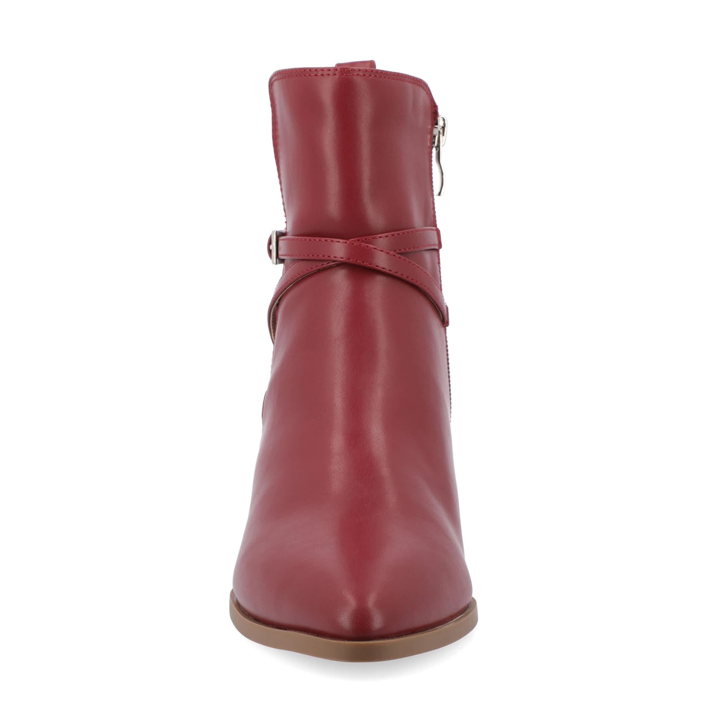 JOURNEE COLLECTION-WOMENS ESTELLE WIDE BOOTIE-WINE & 