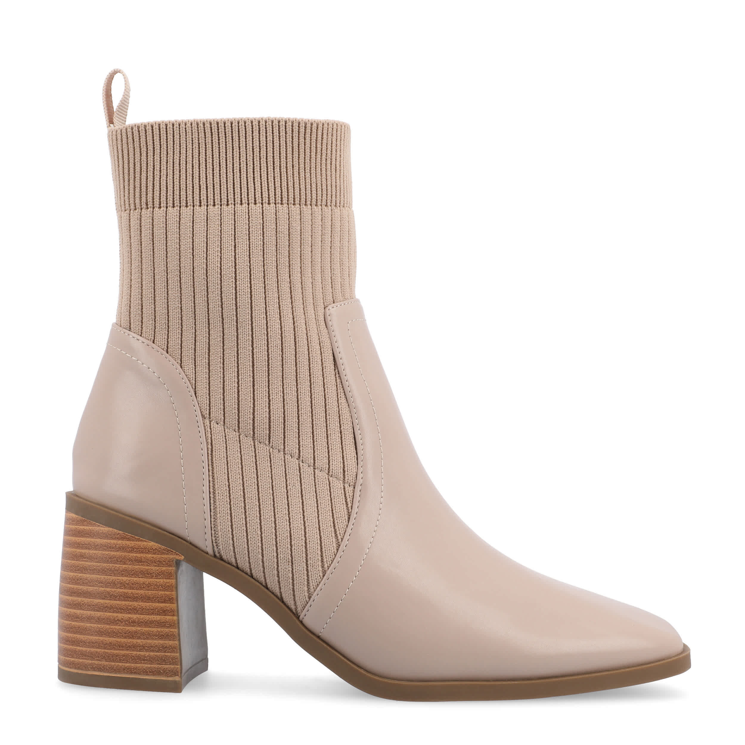 JOURNEE COLLECTION-WOMENS HARLOWE BOOTIE-TAUPE & 