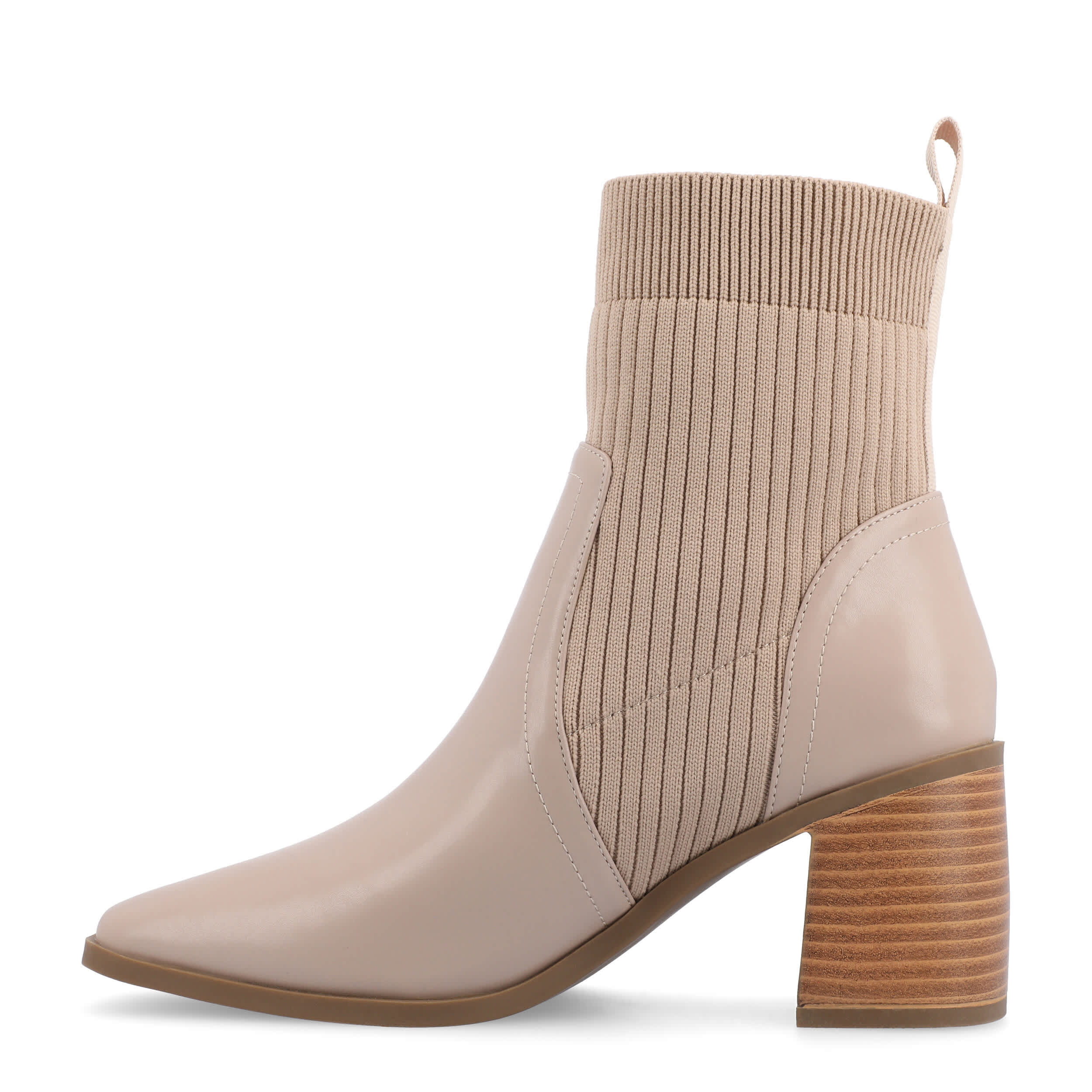 JOURNEE COLLECTION-WOMENS HARLOWE BOOTIE-TAUPE & 