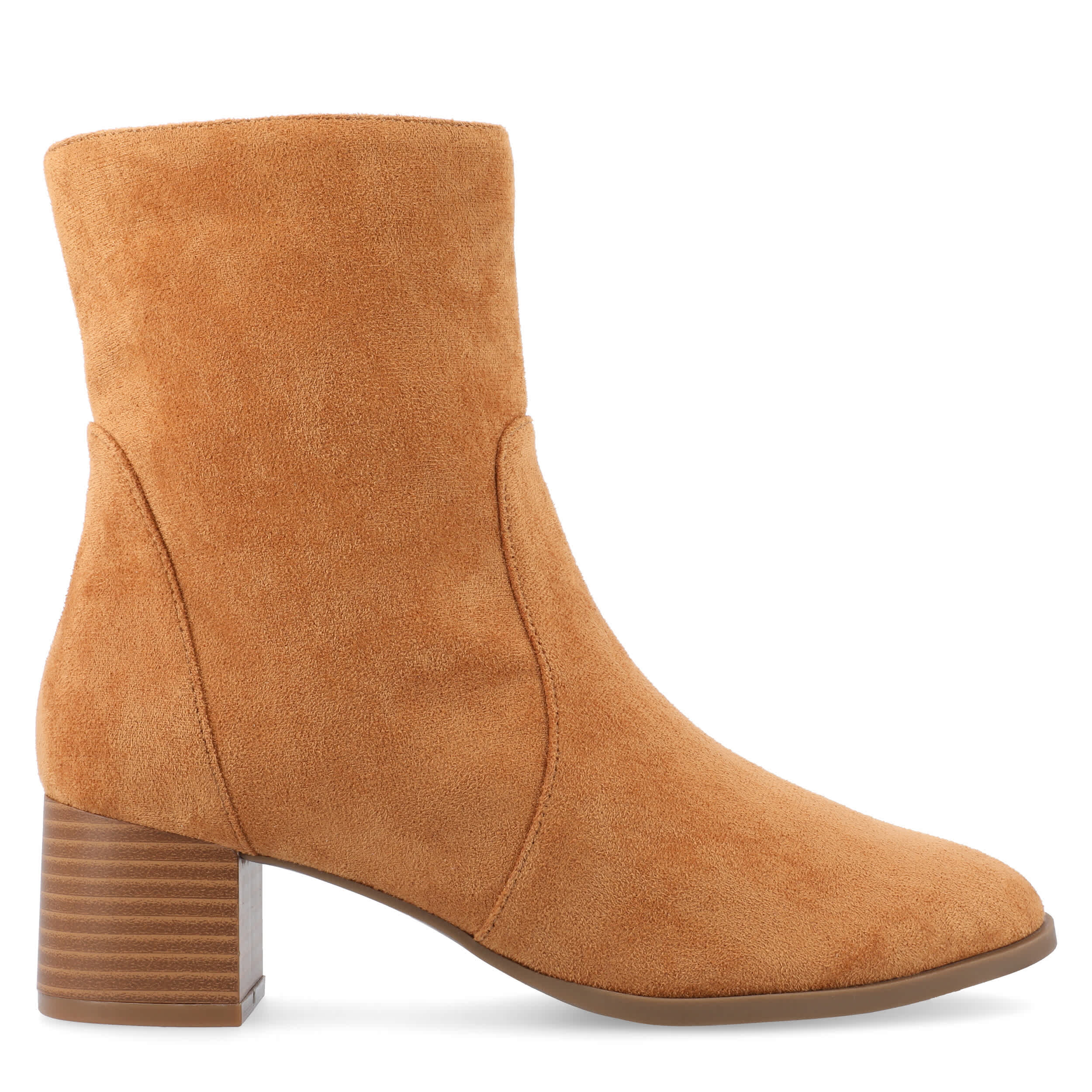 JOURNEE COLLECTION-WOMENS HAYVEN BOOTIE-COGNAC & 