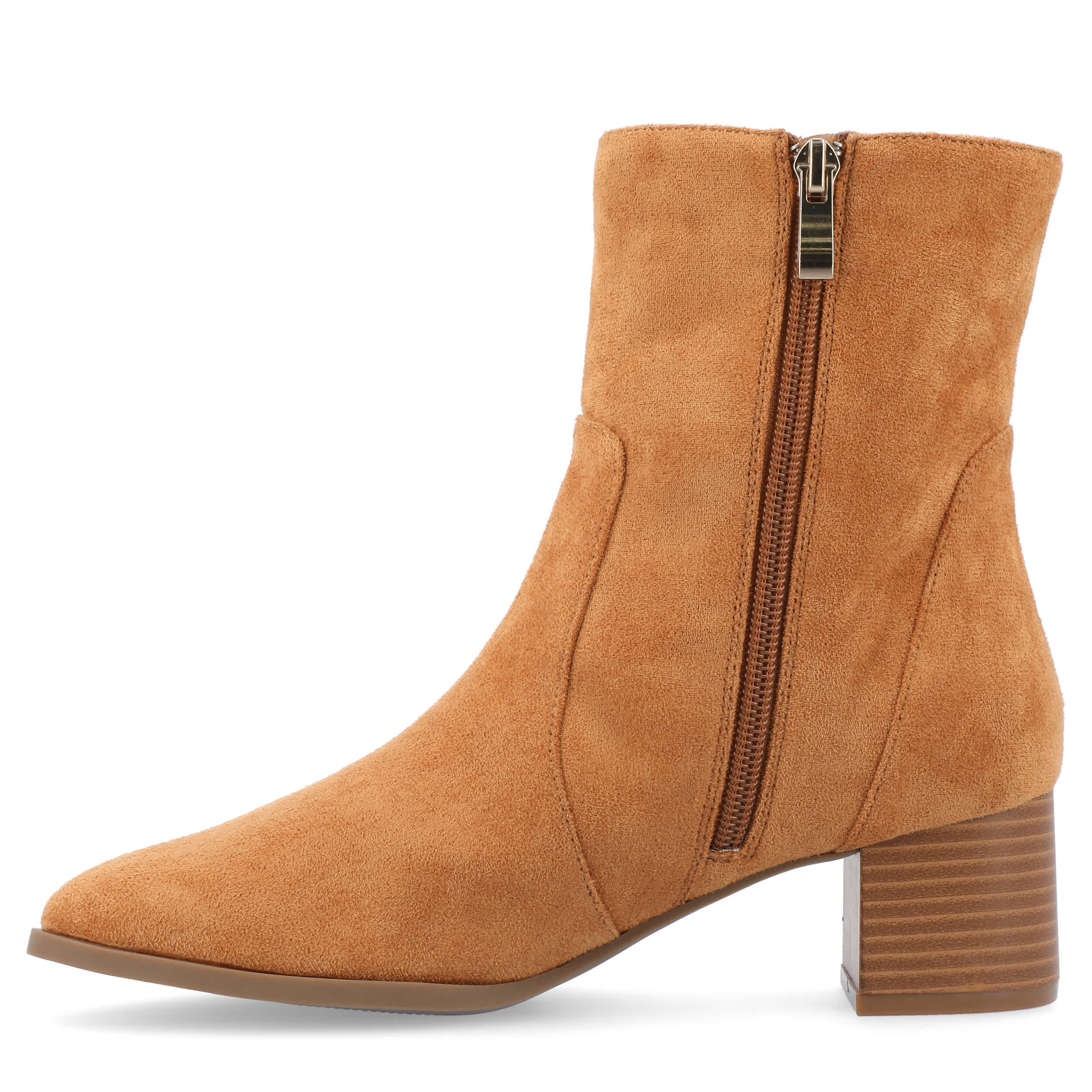 JOURNEE COLLECTION-WOMENS HAYVEN BOOTIE-COGNAC & 
