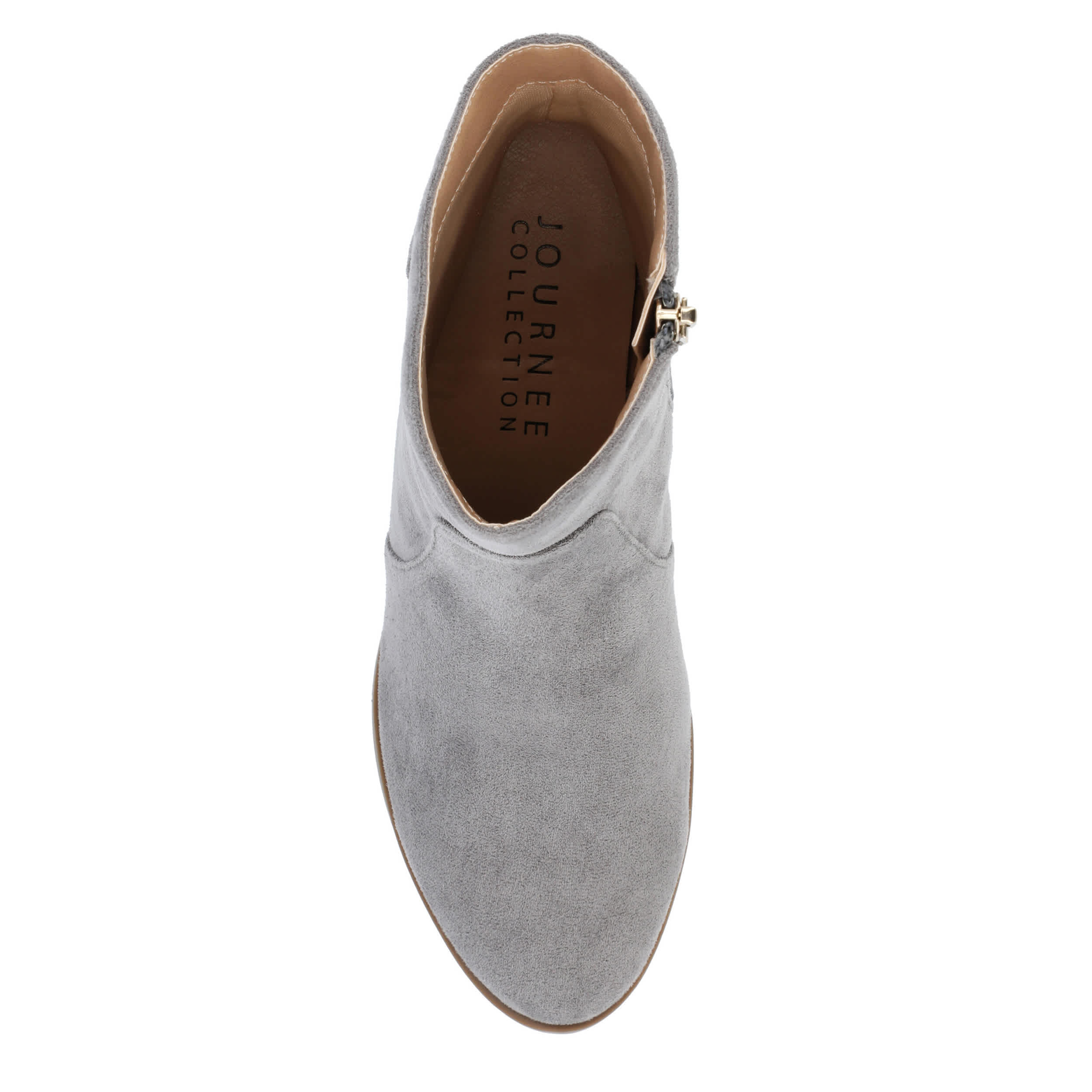 JOURNEE COLLECTION-WOMENS HAYVEN BOOTIE-GREY & 