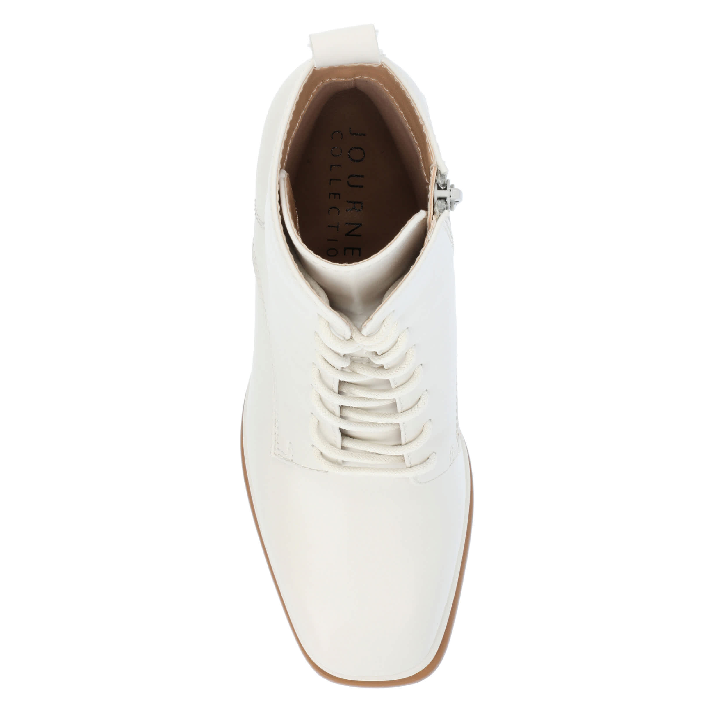 JOURNEE COLLECTION-WOMENS KALINDI LACE UP BOOT-BONE & 