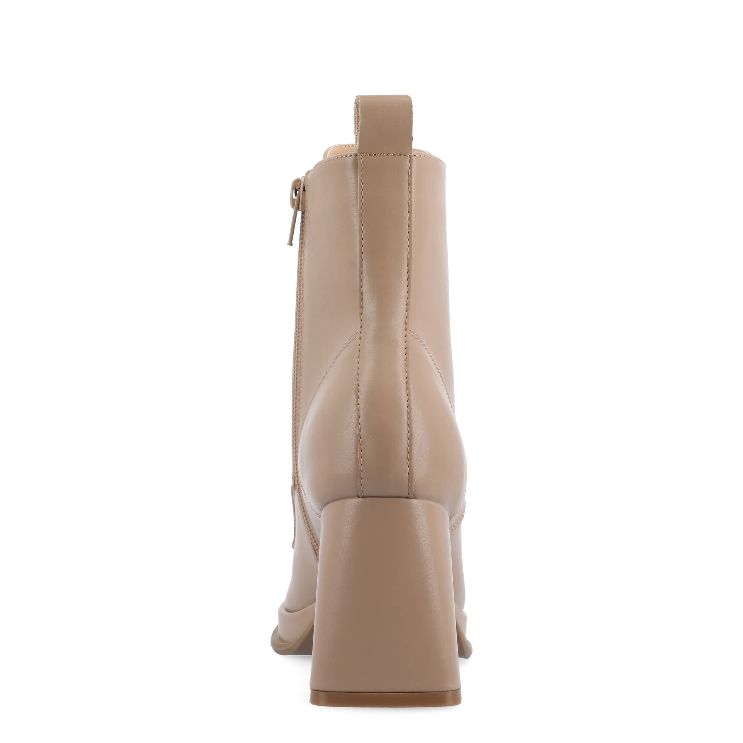 JOURNEE COLLECTION-WOMENS KALINDI WIDE LACE UP BOOT-TAUPE & 