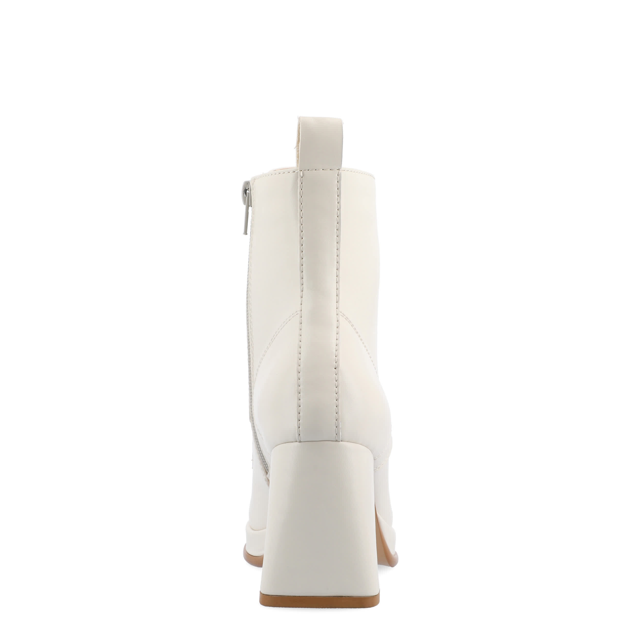 JOURNEE COLLECTION-WOMENS KALINDI WIDE LACE UP BOOT-BONE & 