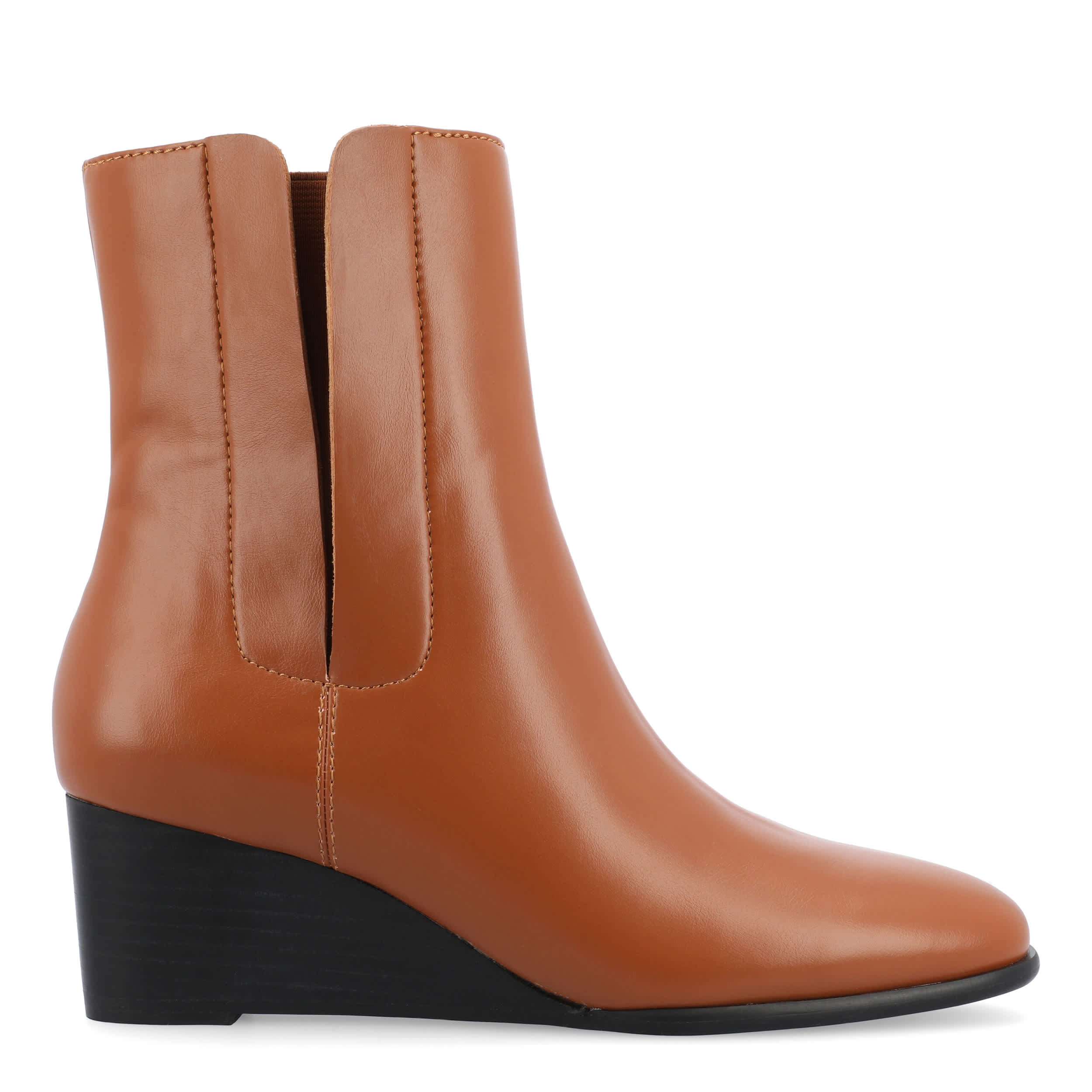 JOURNEE COLLECTION-WOMENS KYLO BOOTIE-COGNAC & 