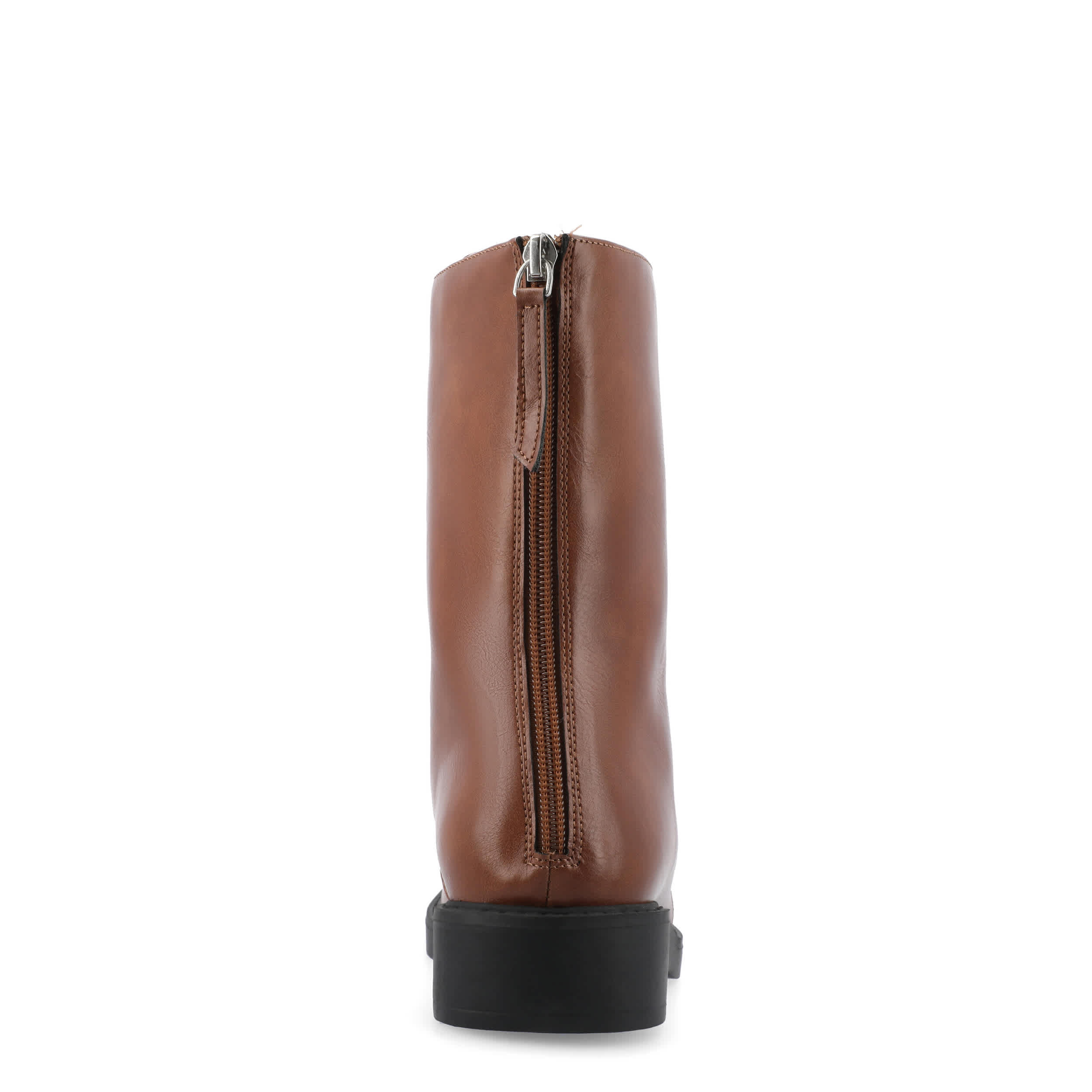 JOURNEE COLLECTION-WOMENS NIKKS LACE UP BOOT-COGNAC & 