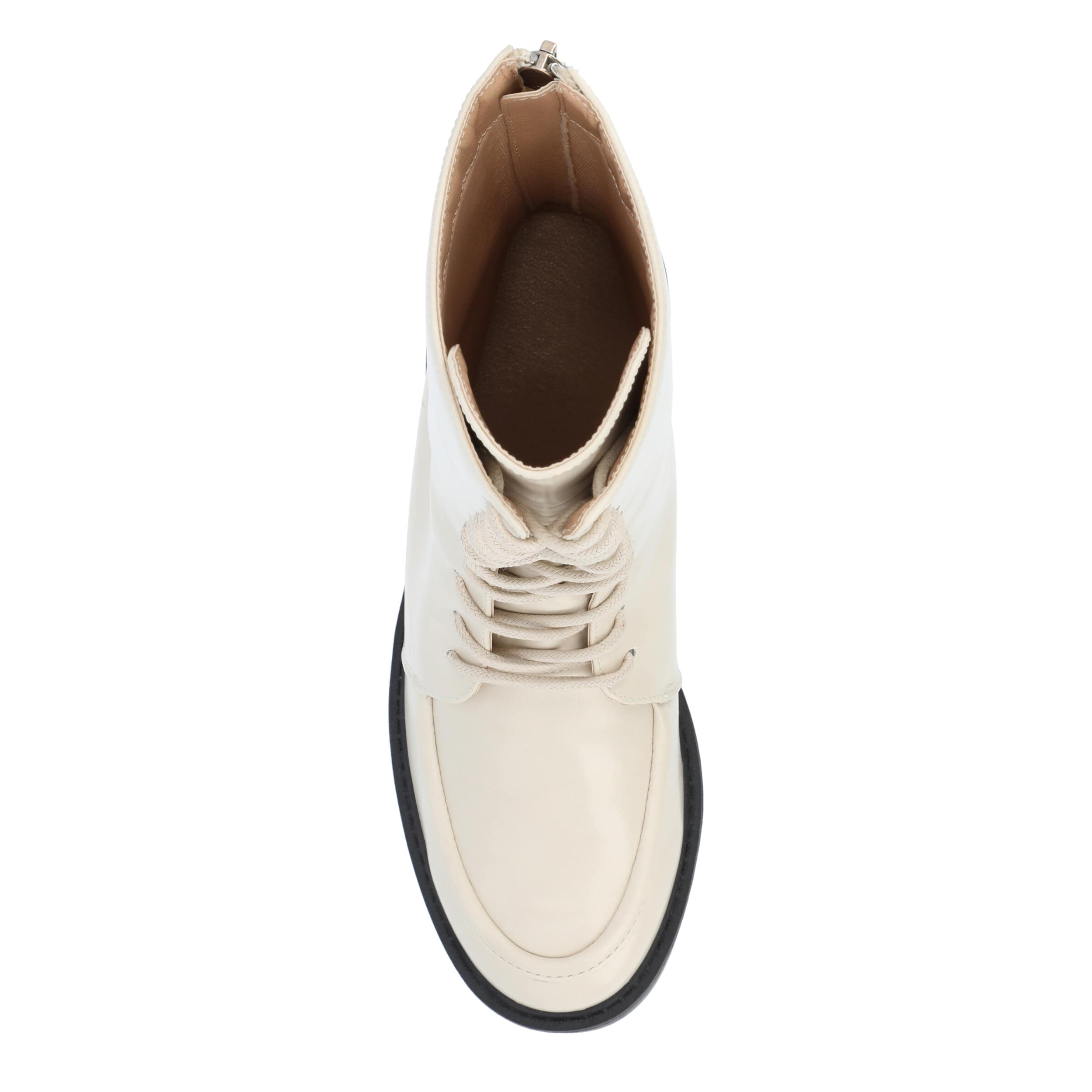 JOURNEE COLLECTION-WOMENS NIKKS LACE UP BOOT-BONE & 