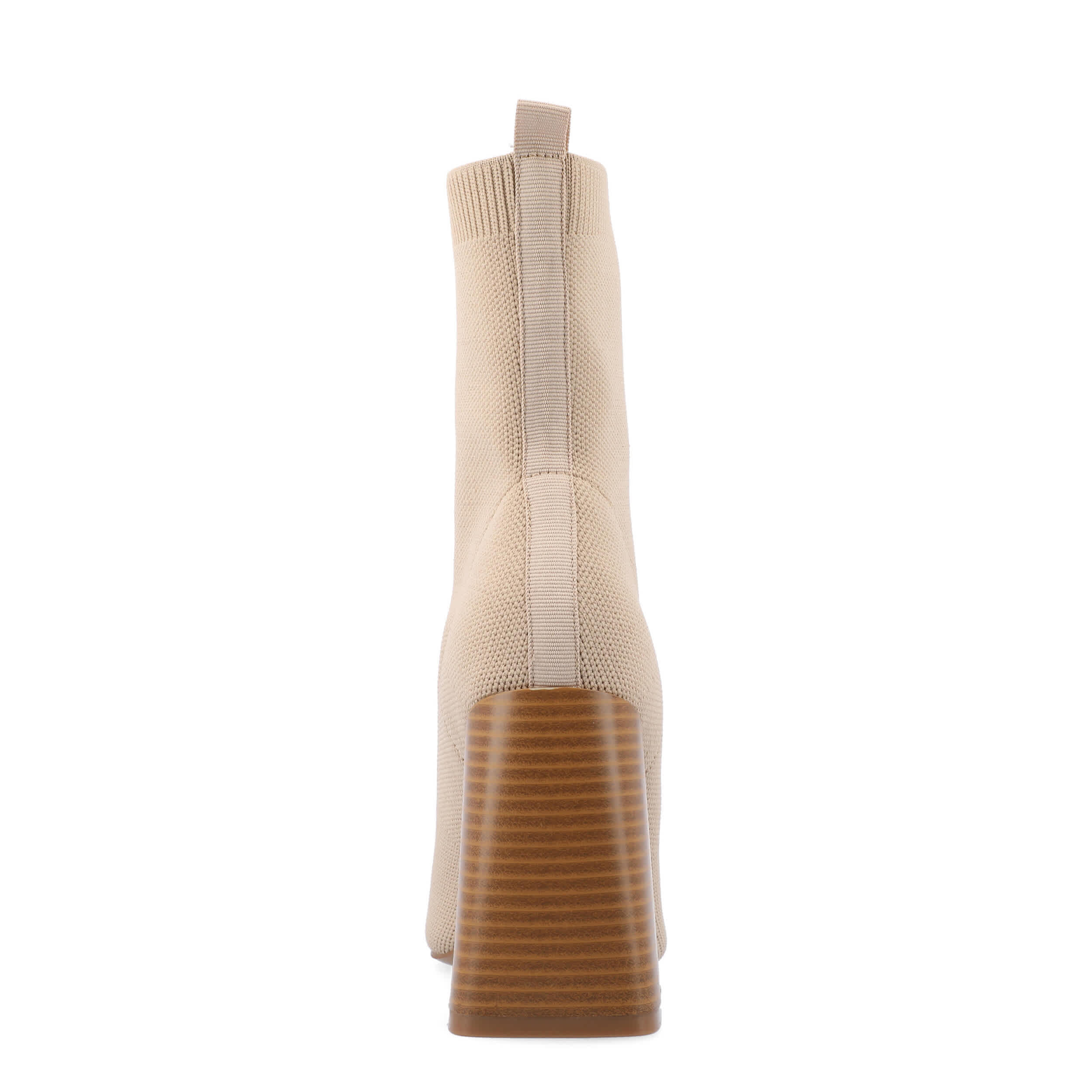 JOURNEE COLLECTION-WOMENS NORALINN WIDE BOOTIE-BEIGE & 