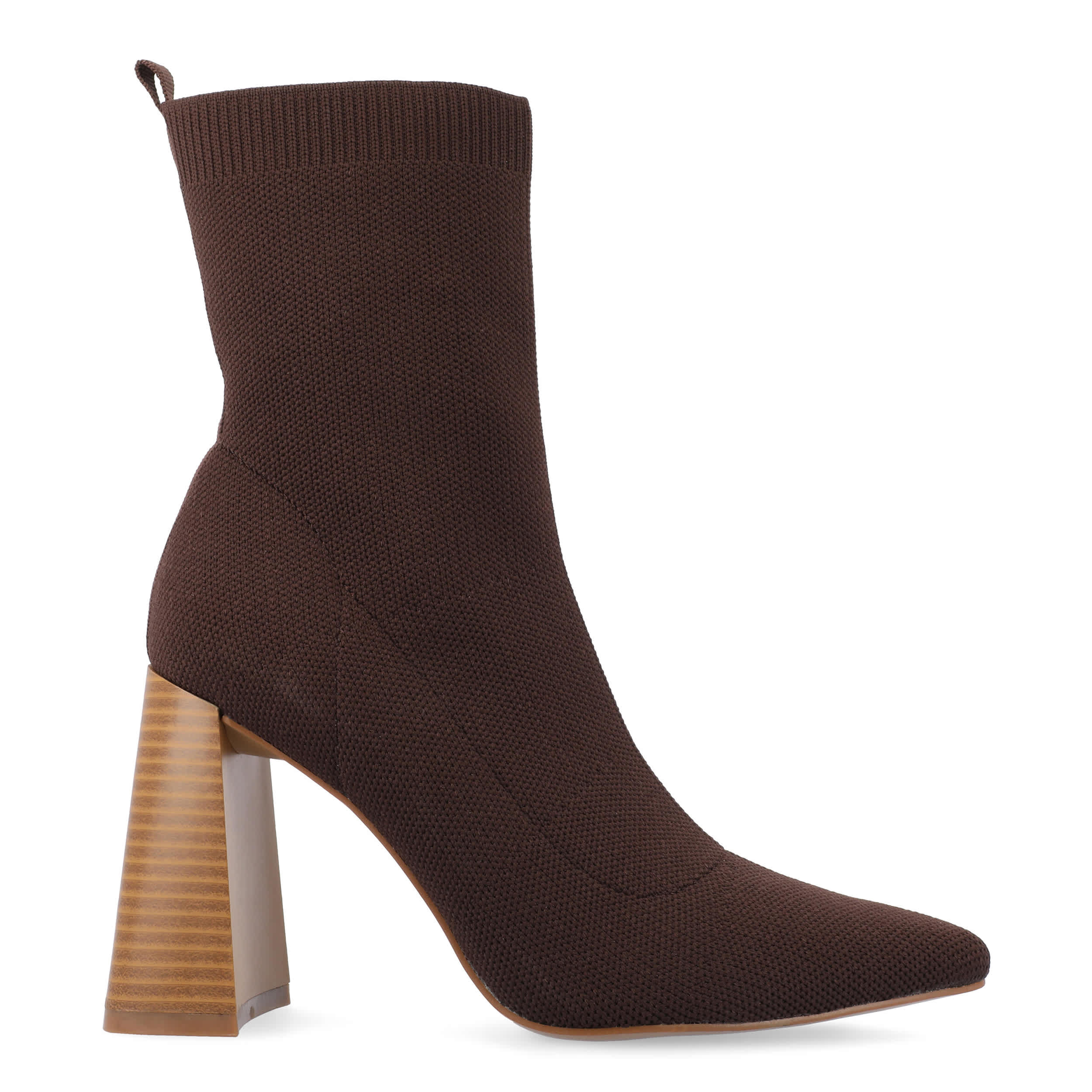 JOURNEE COLLECTION-WOMENS NORALINN WIDE BOOTIE-BROWN & 