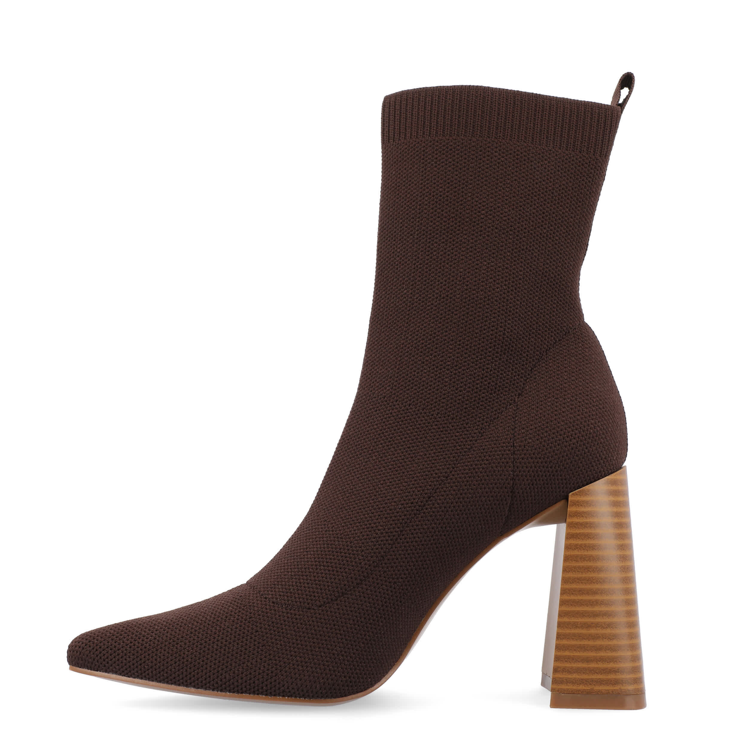 JOURNEE COLLECTION-WOMENS NORALINN WIDE BOOTIE-BROWN & 