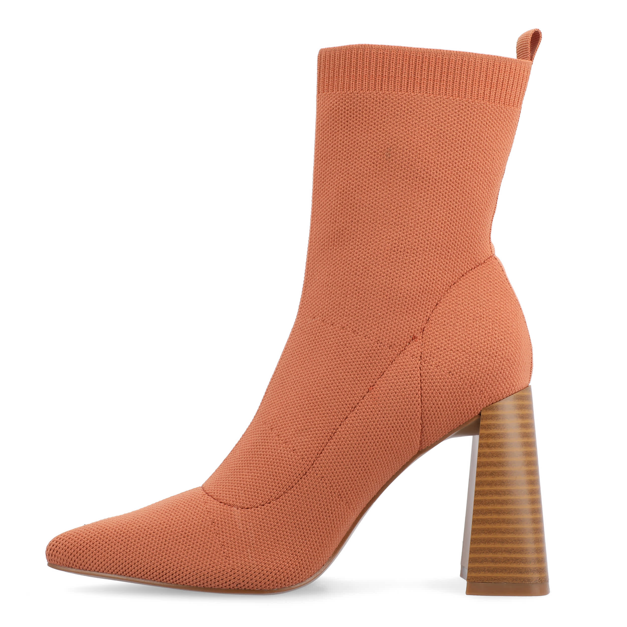 JOURNEE COLLECTION-WOMENS NORALINN WIDE BOOTIE-RUST & 