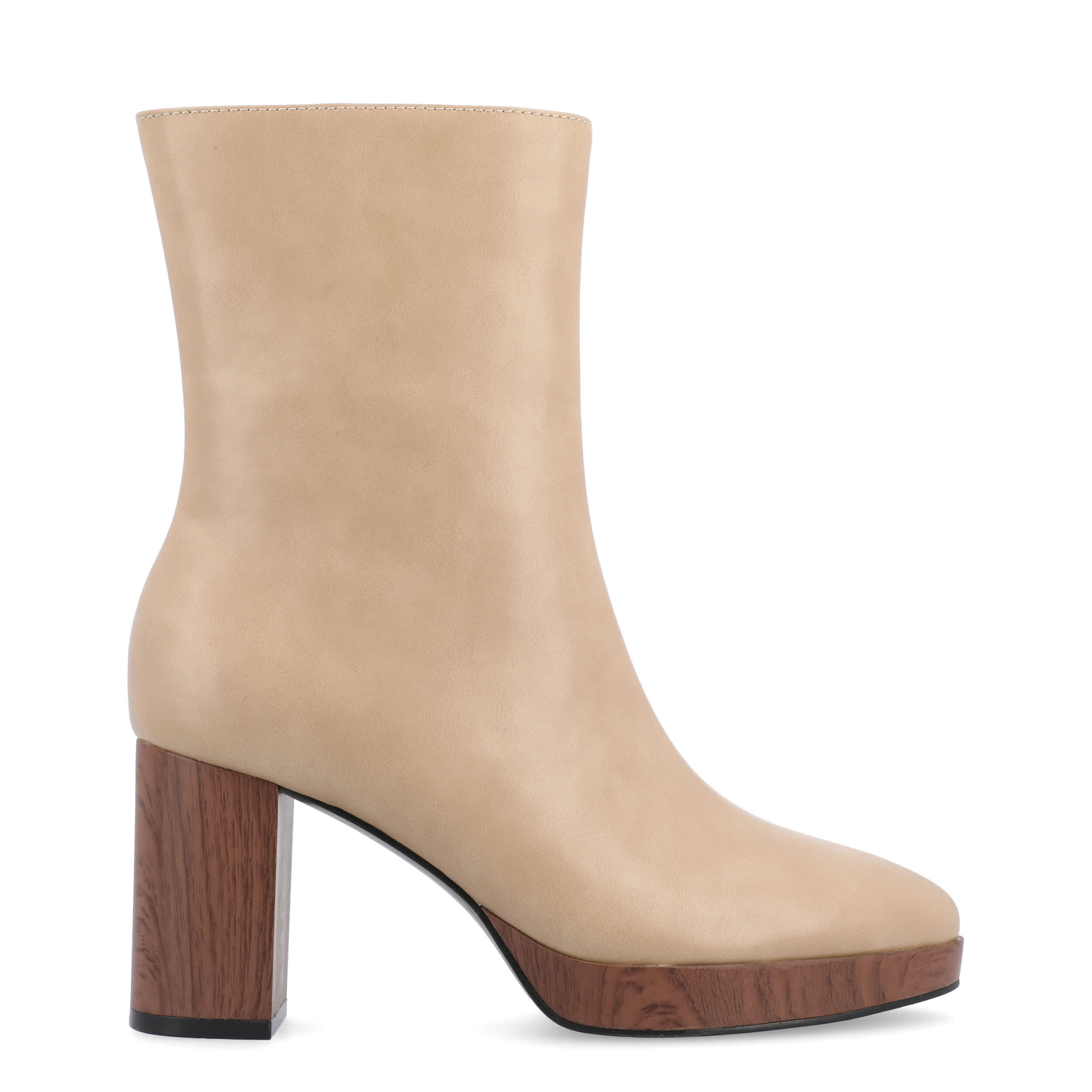 JOURNEE COLLECTION-WOMENS ROMER BOOTIE-TAN & 