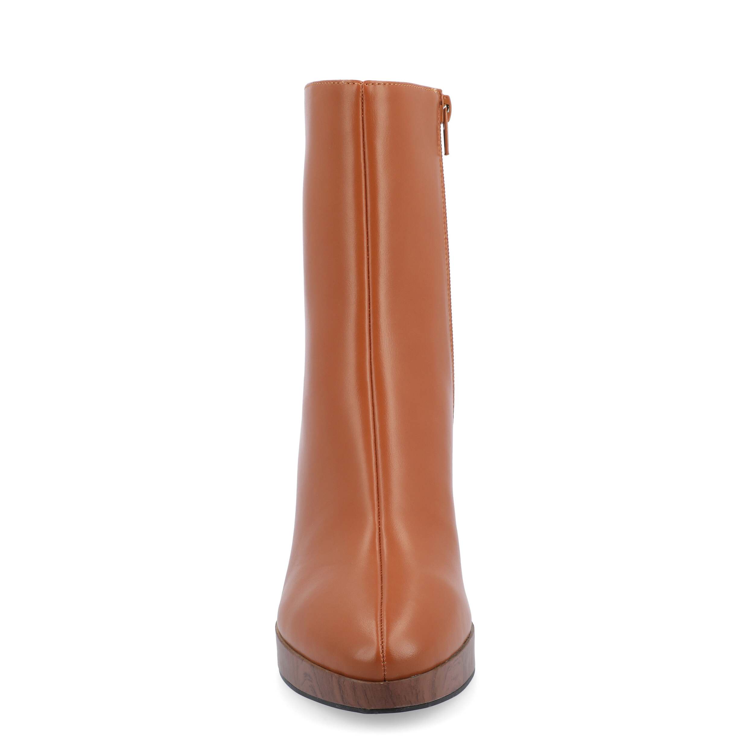 JOURNEE COLLECTION-WOMENS ROMER BOOTIE-COGNAC & 