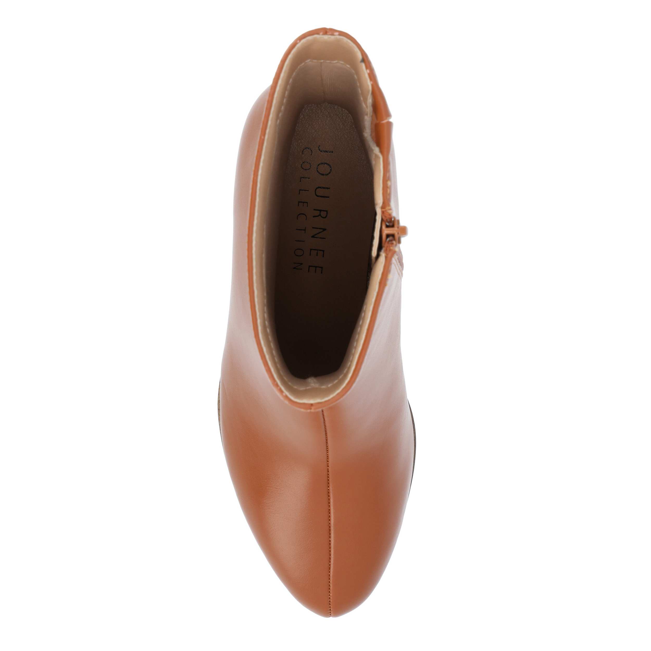 JOURNEE COLLECTION-WOMENS ROMER BOOTIE-COGNAC & 