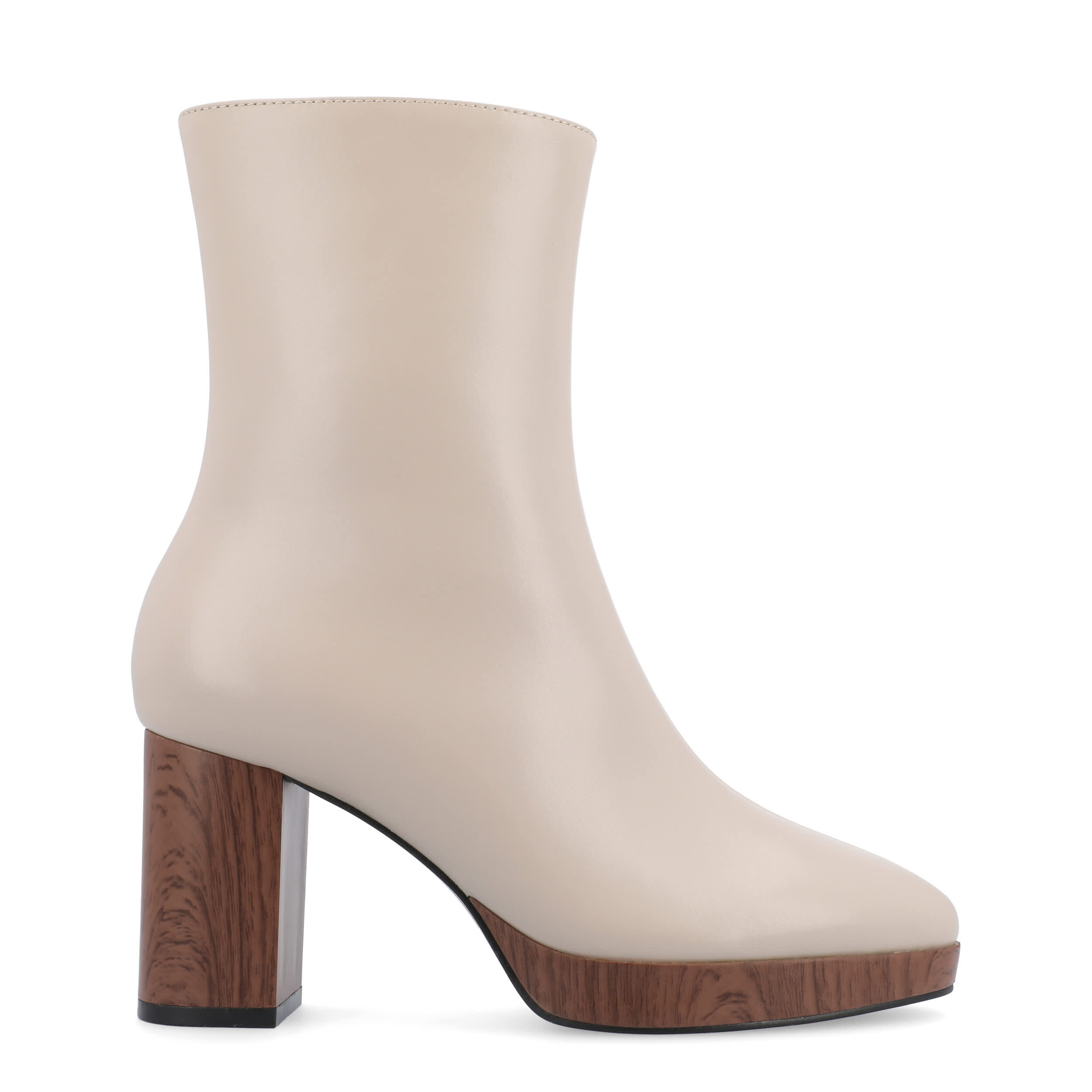 JOURNEE COLLECTION-WOMENS ROMER BOOTIE-TAUPE & 
