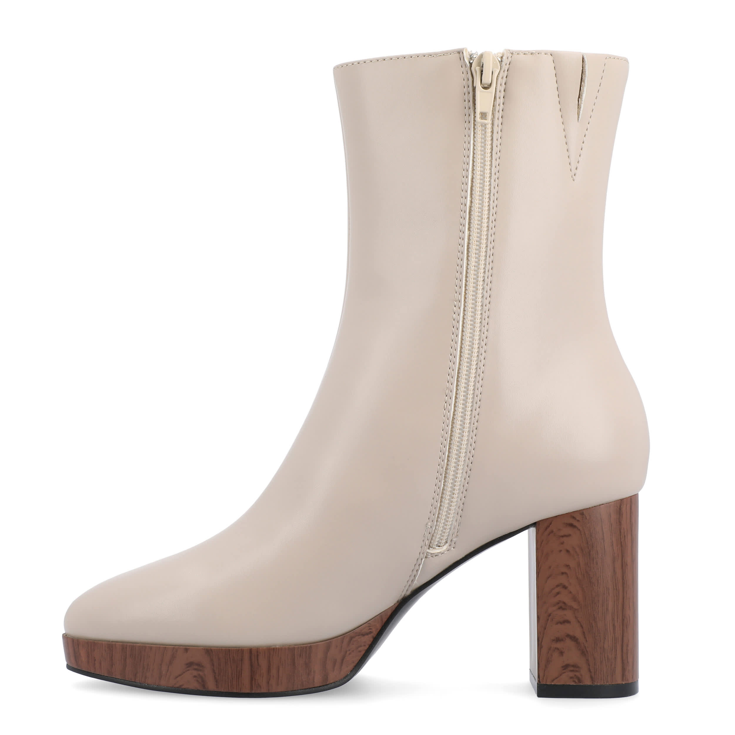 JOURNEE COLLECTION-WOMENS ROMER BOOTIE-TAUPE & 