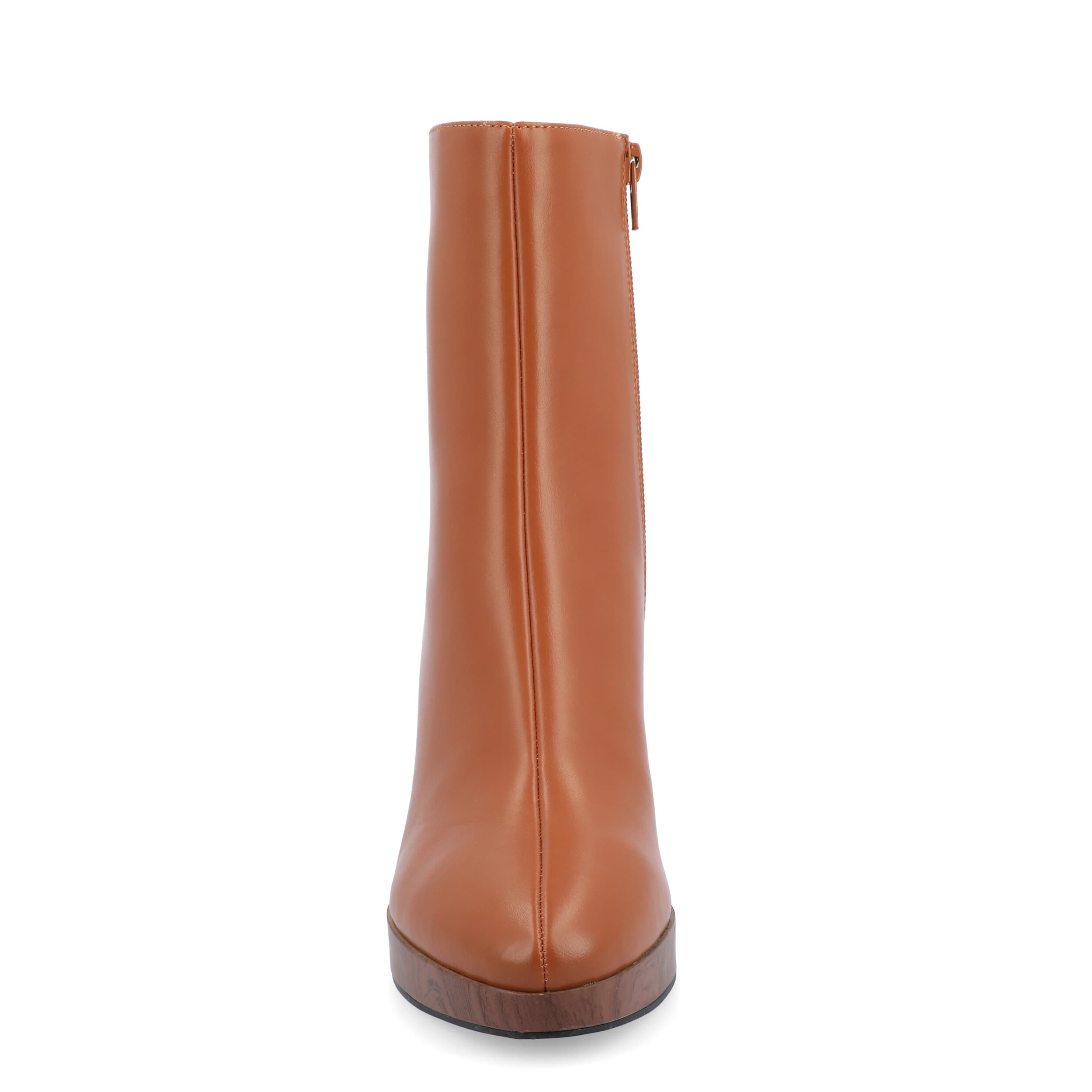 JOURNEE COLLECTION-WOMENS ROMER WIDE BOOTIE-COGNAC & 